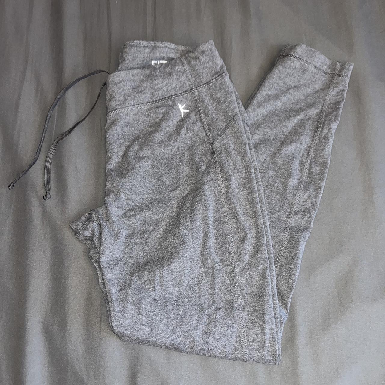 small fitted danskin leggings, with a drawstring - Depop