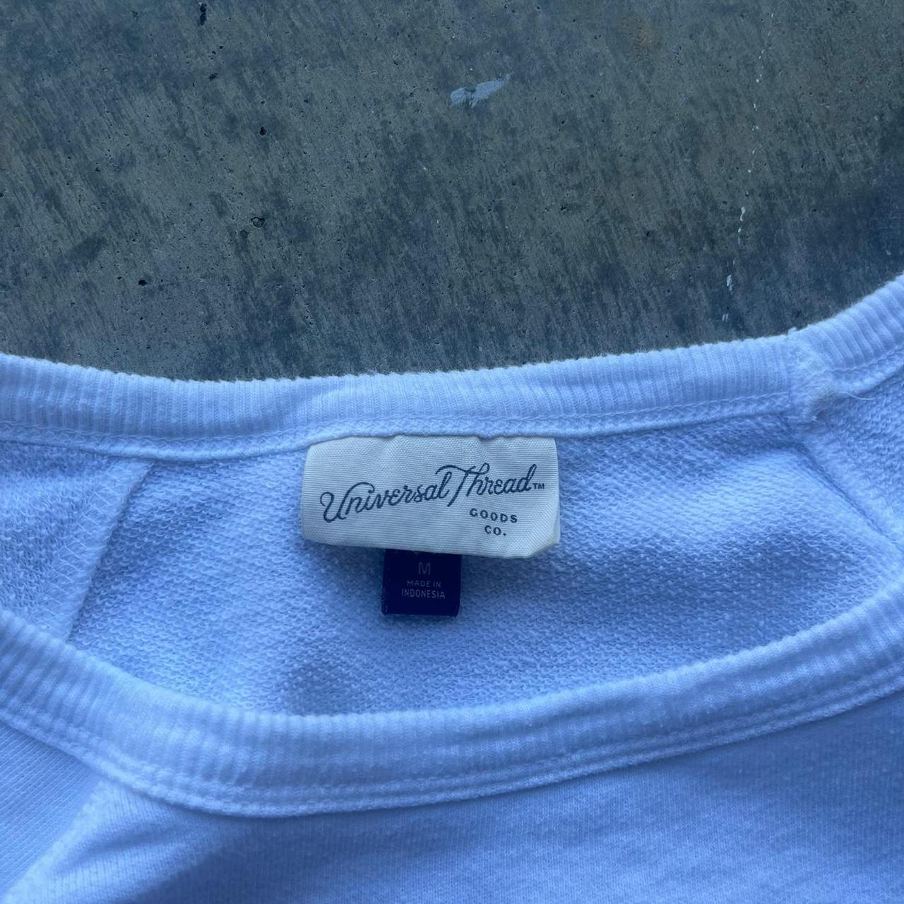 Men's Sweatshirt - White - M – White crewneck swe… - image 2