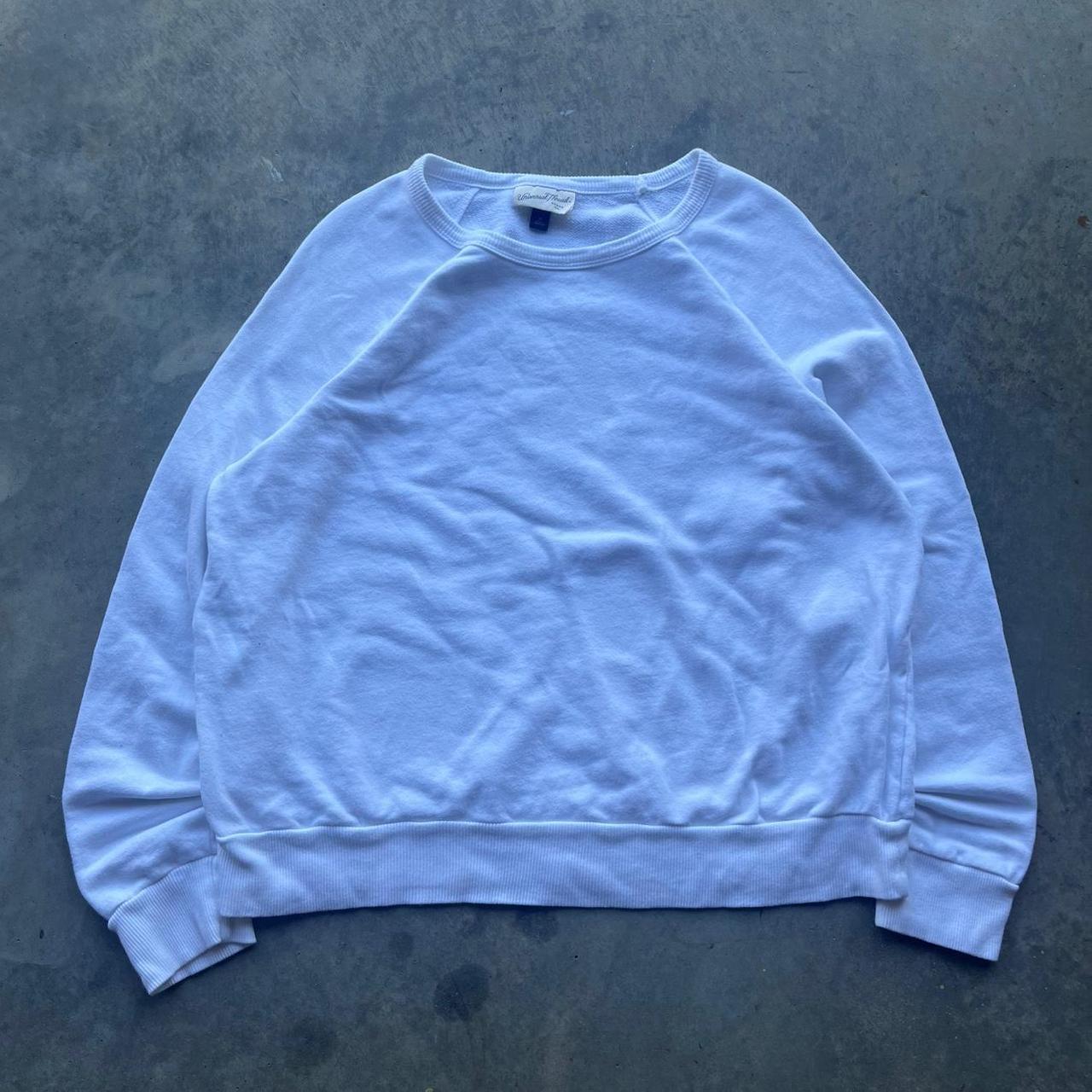 Men's Sweatshirt - White - M – White crewneck swe… - image 1