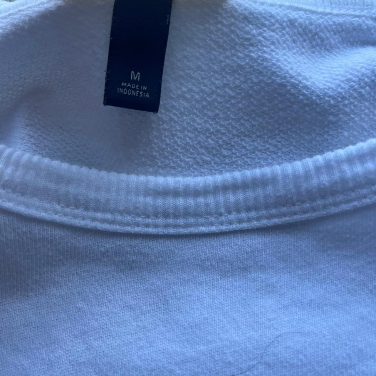 Men's Sweatshirt - White - M – White crewneck swe… - image 3