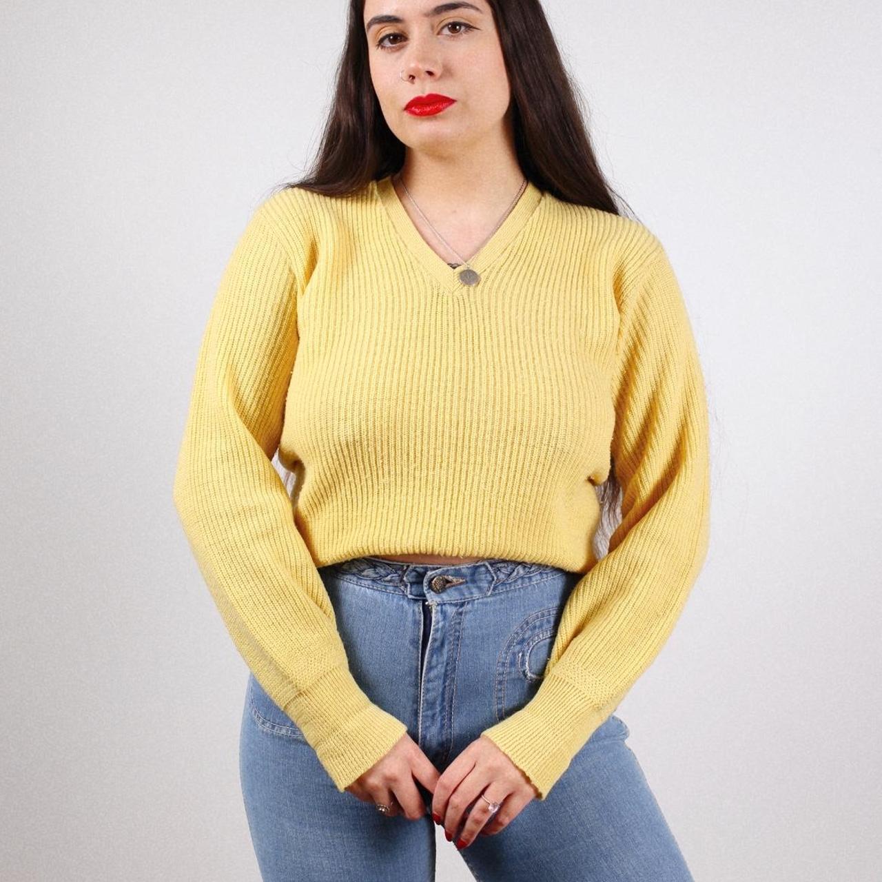 bright yellow jumper womens