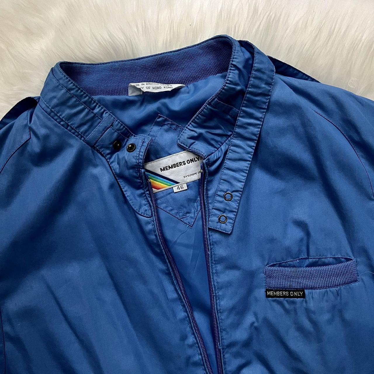 Vintage 80s Members Only OG blue jacket In great - Depop