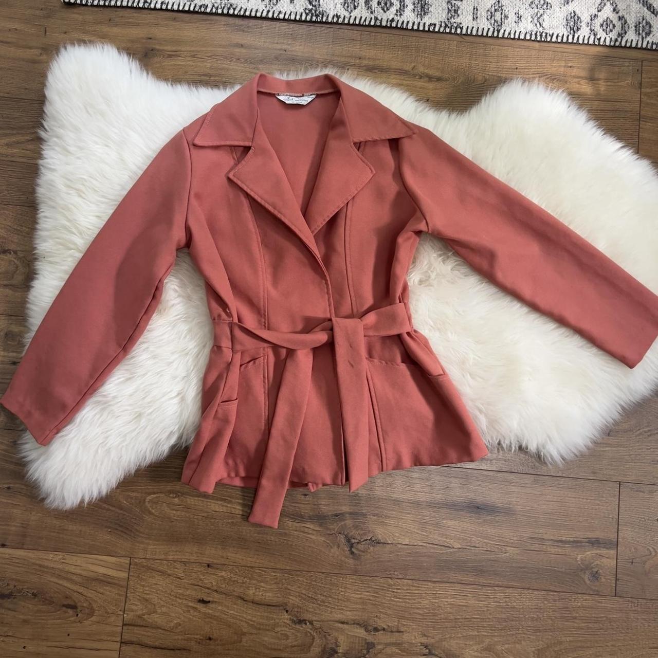 Vintage pink 2 two piece blazer and pants set suit - Depop