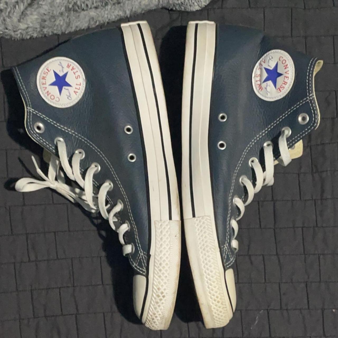 Converse Men's Navy Trainers | Depop