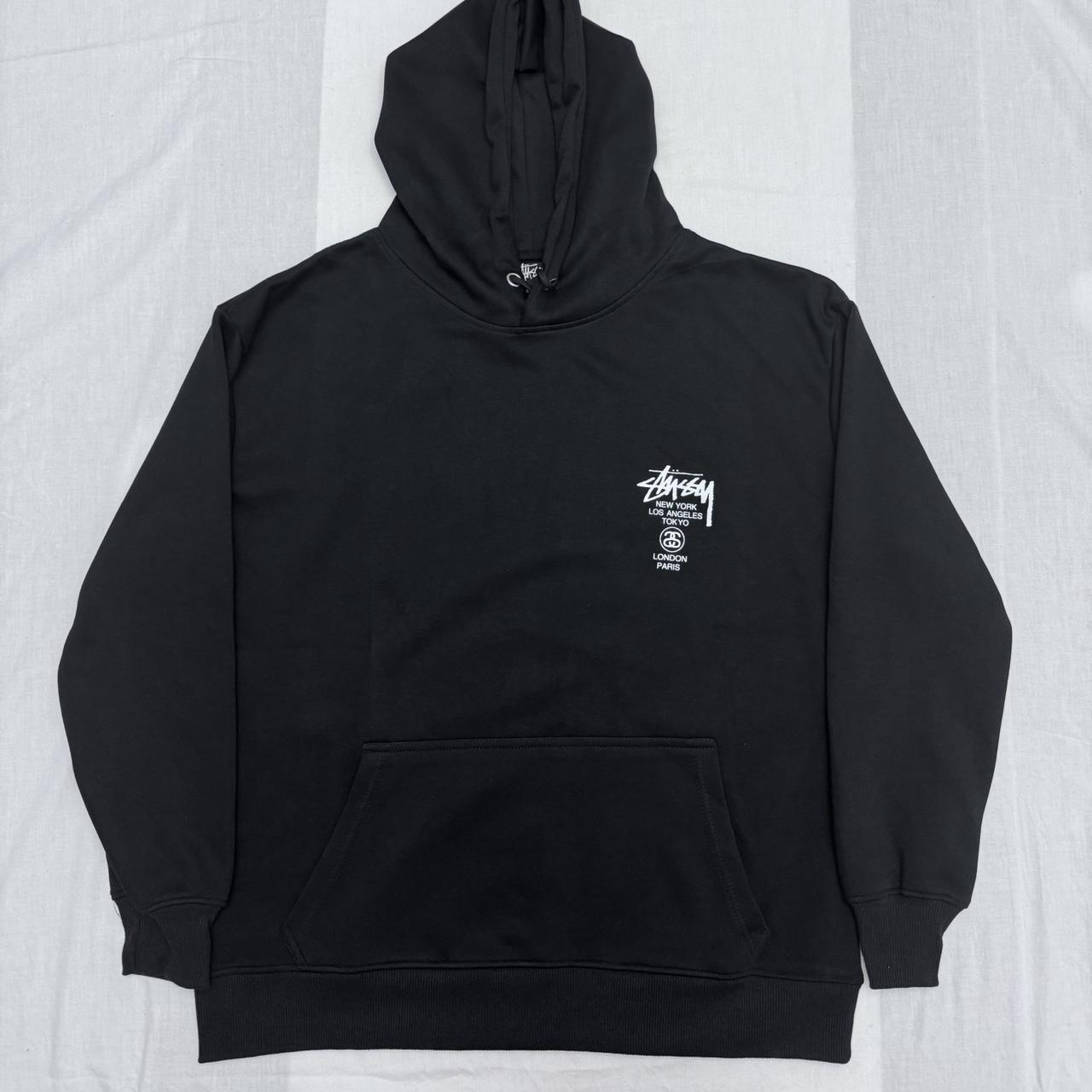 Stüssy black online hoodie