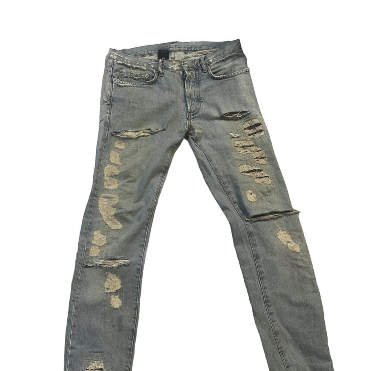 06ss diorhomme clash repair jeans 29 エディ Dior Homme SS06 “Crash” Repair Distressed Denim Jeans The Spring