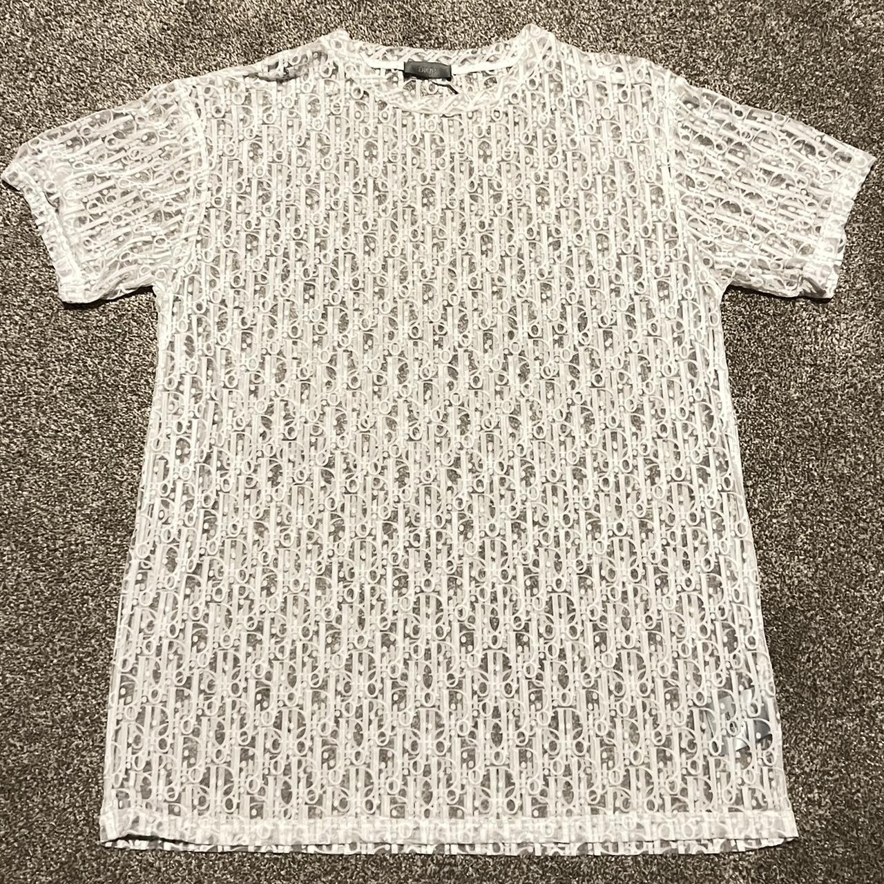 Mesh Shirt T Shirt Dior Transparent Dior Sheer Oblique T-shirt