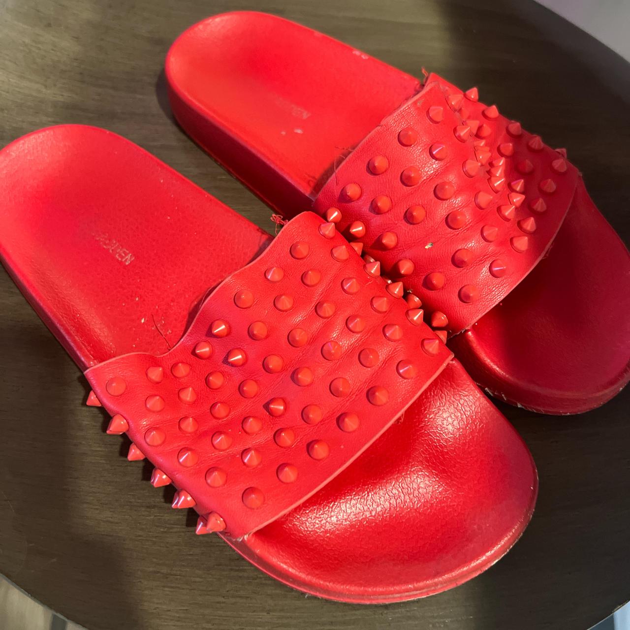 Steve madden spike slides online