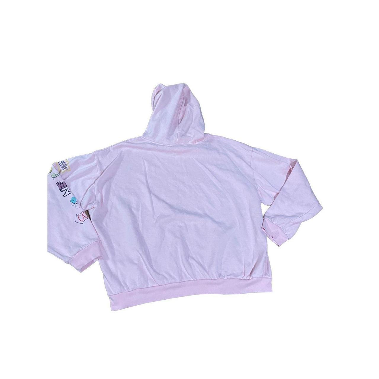 Authentic Stüssy cartoon monogram hoodie in pink - - Depop