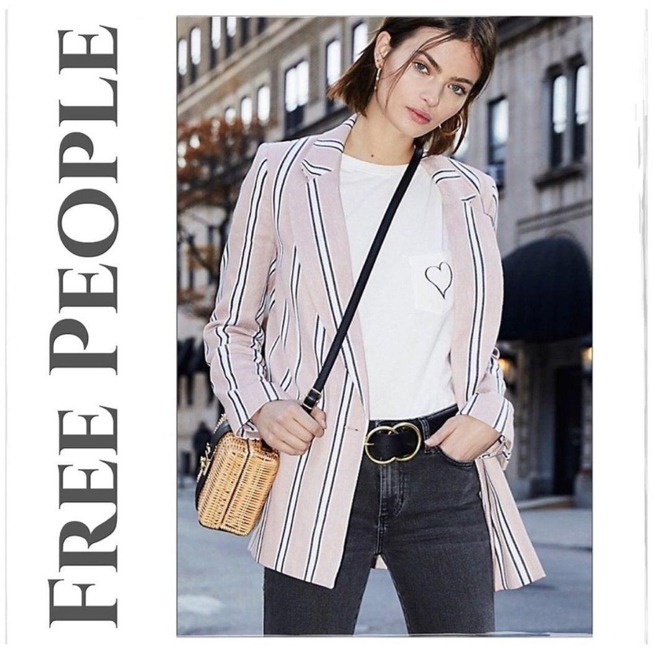 Free People Uptown Girl Blazer sz small Depop