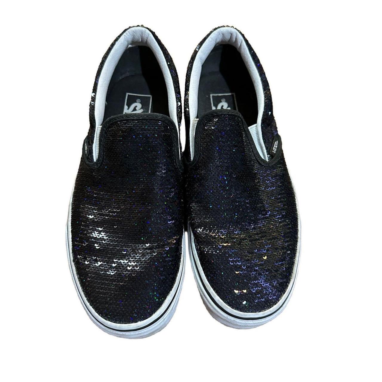 VANS OTW Black Sequin Slip On Skating Casual Shoes. Depop