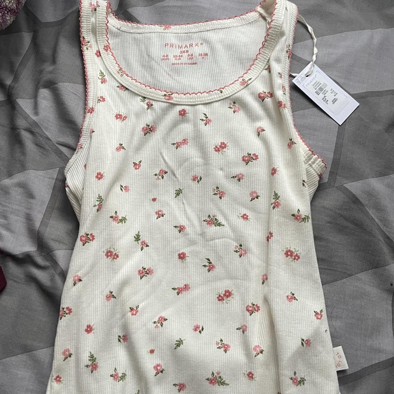 Primark Women's White Veststankscamis Depop