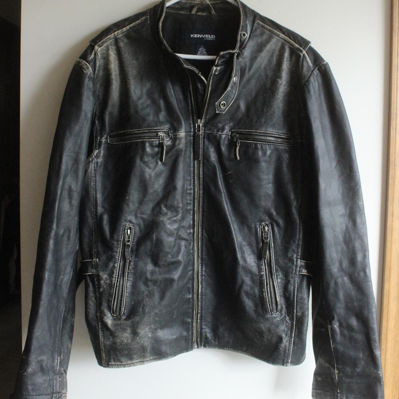 Black Oil Company. Kenvelo Leather Jacket. “Black... - Depop