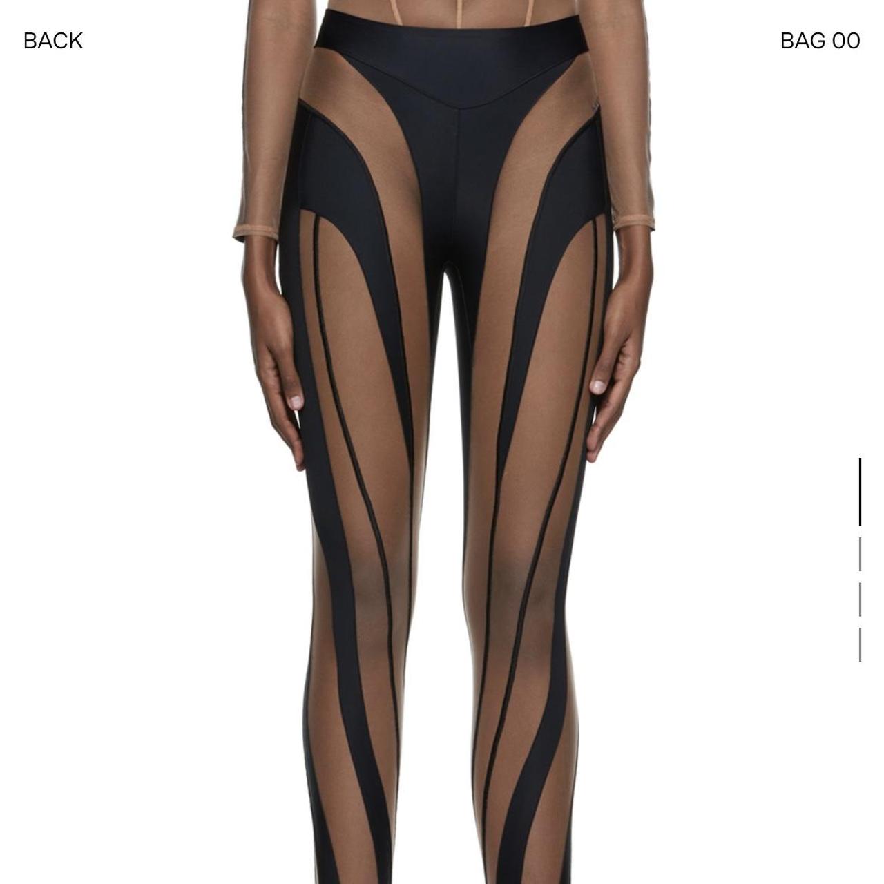 mugler Spiral leggings with inserts available on  -  33147 - GD