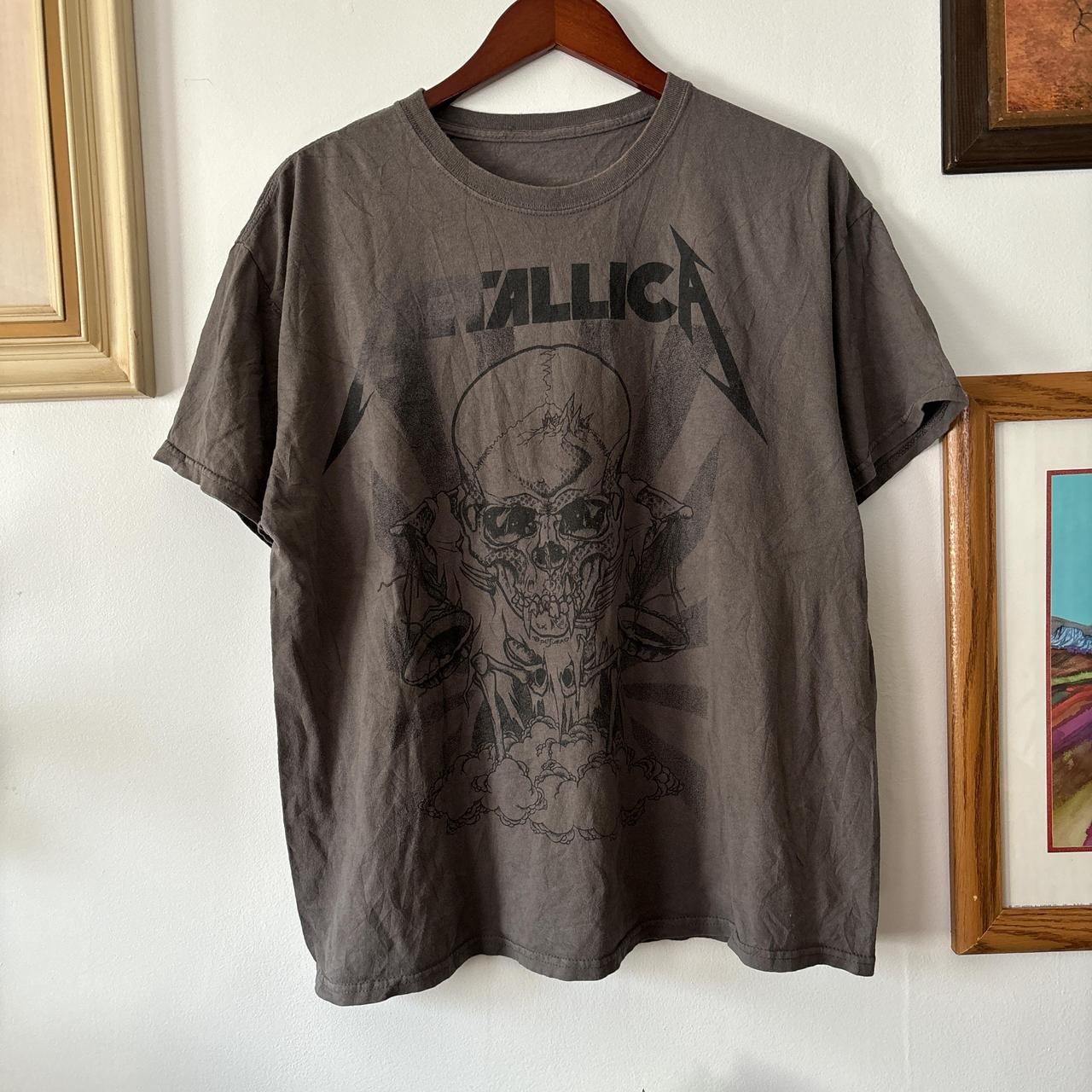 Vintage style men's Metallica pushead band tee size... - Depop