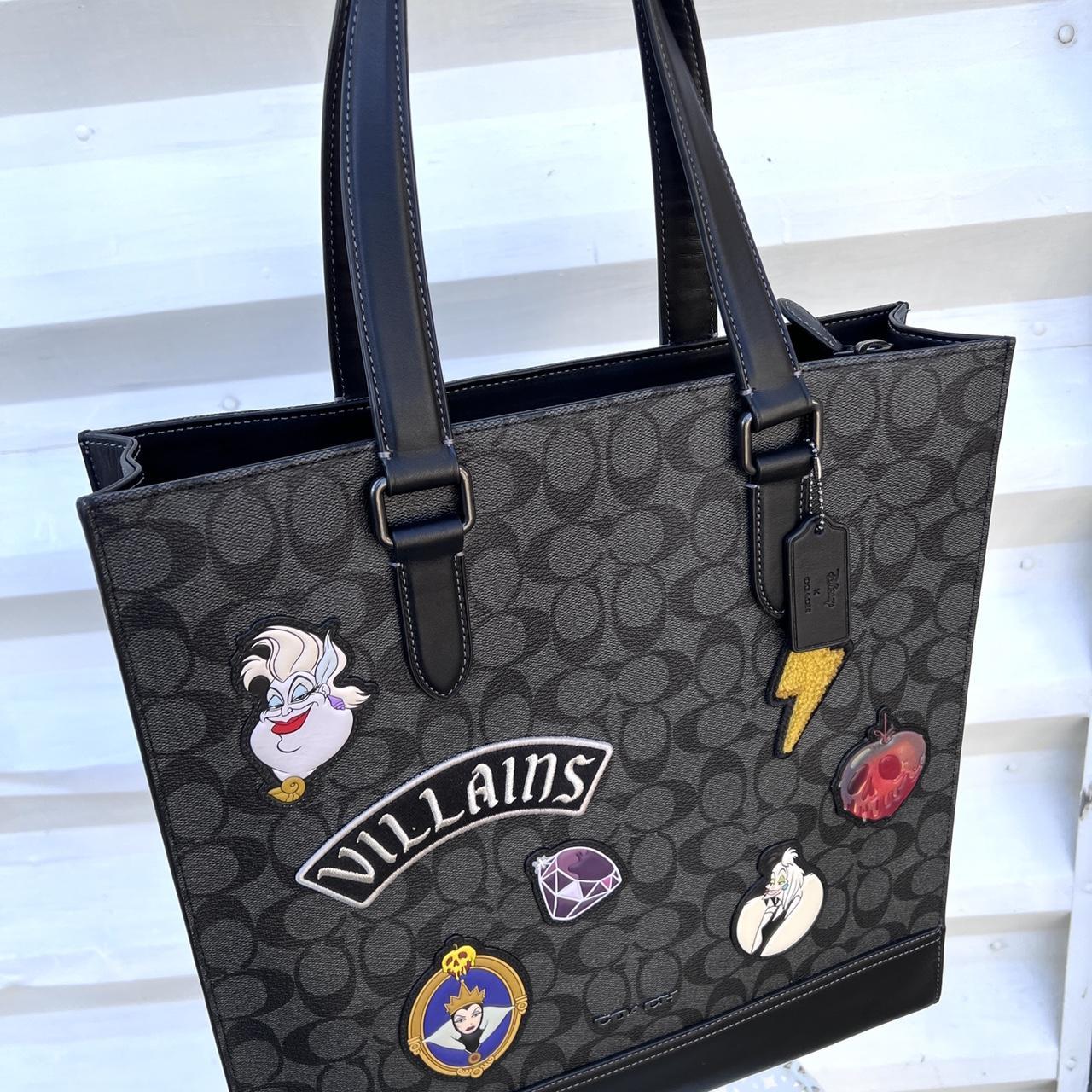 Coach outlets Disney X Villains Canvas Tote (Black)