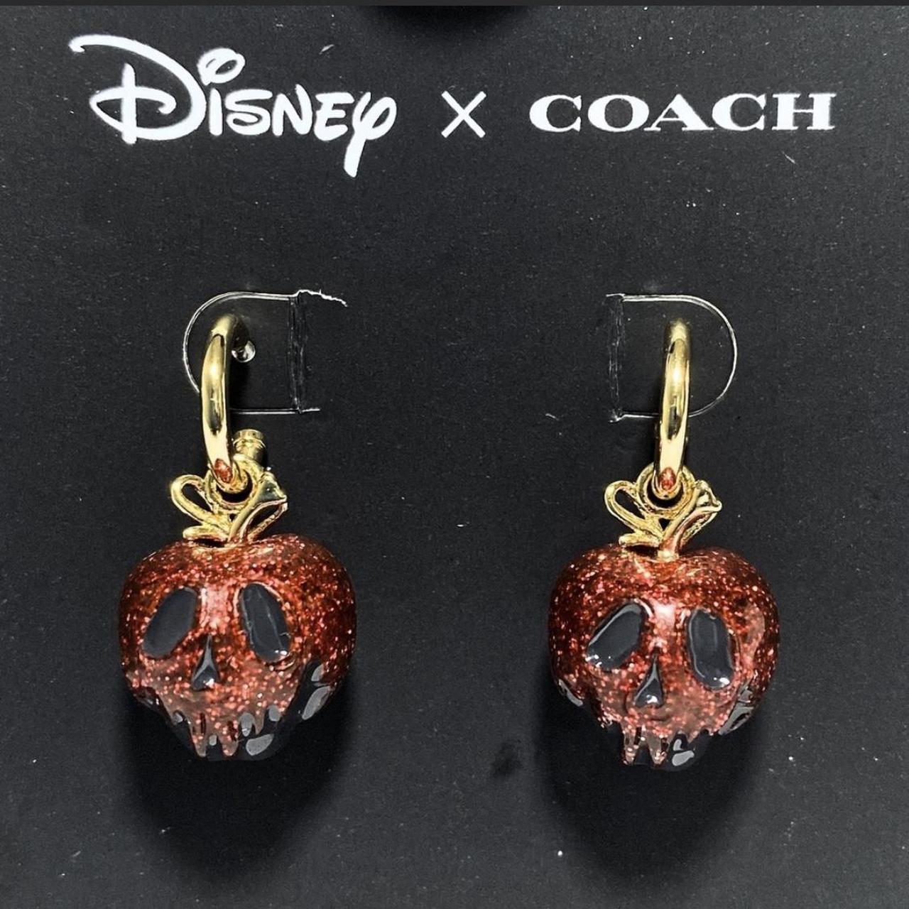 Coach X Disney Poison selling Apple Huggie Earrings