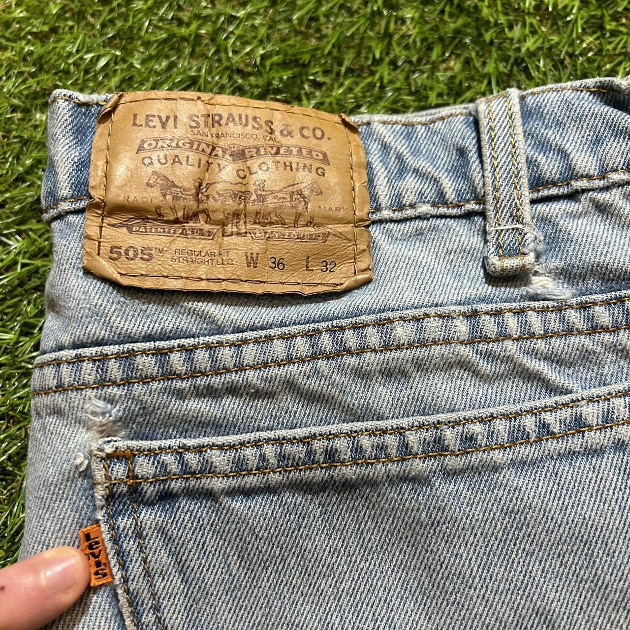 Vintage 1994 distressed Levi’s orange tab Regular... - Depop