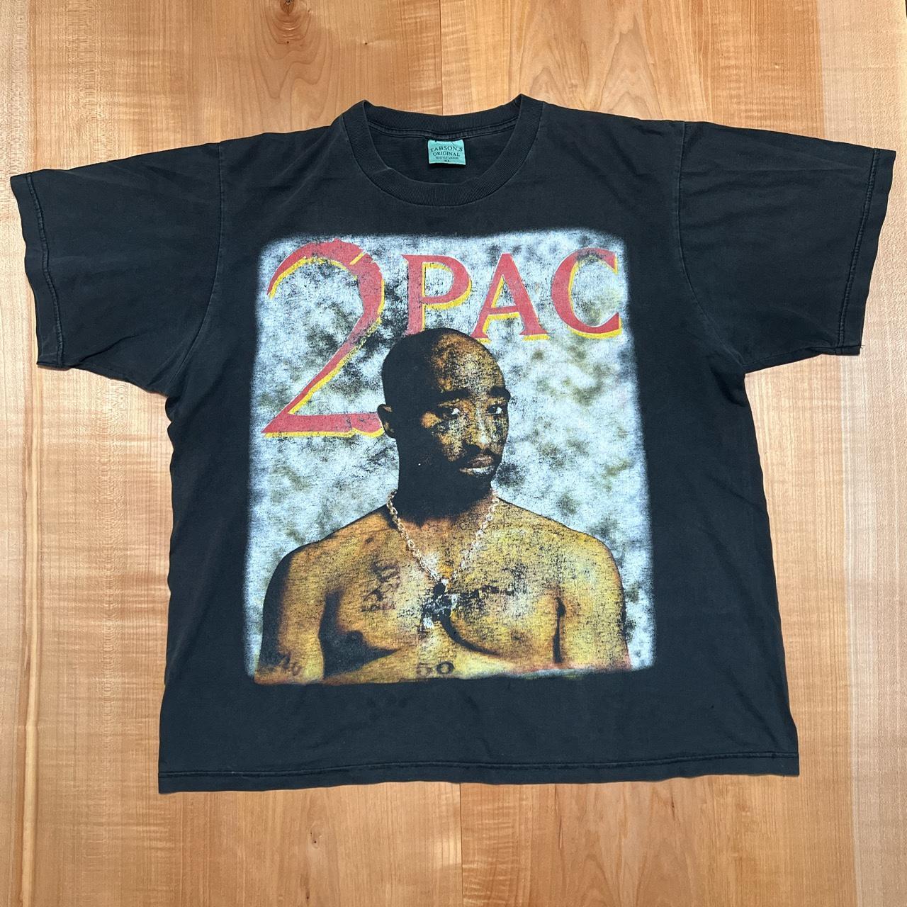 super rare vintage 90s Tupac Shakur double sided... - Depop