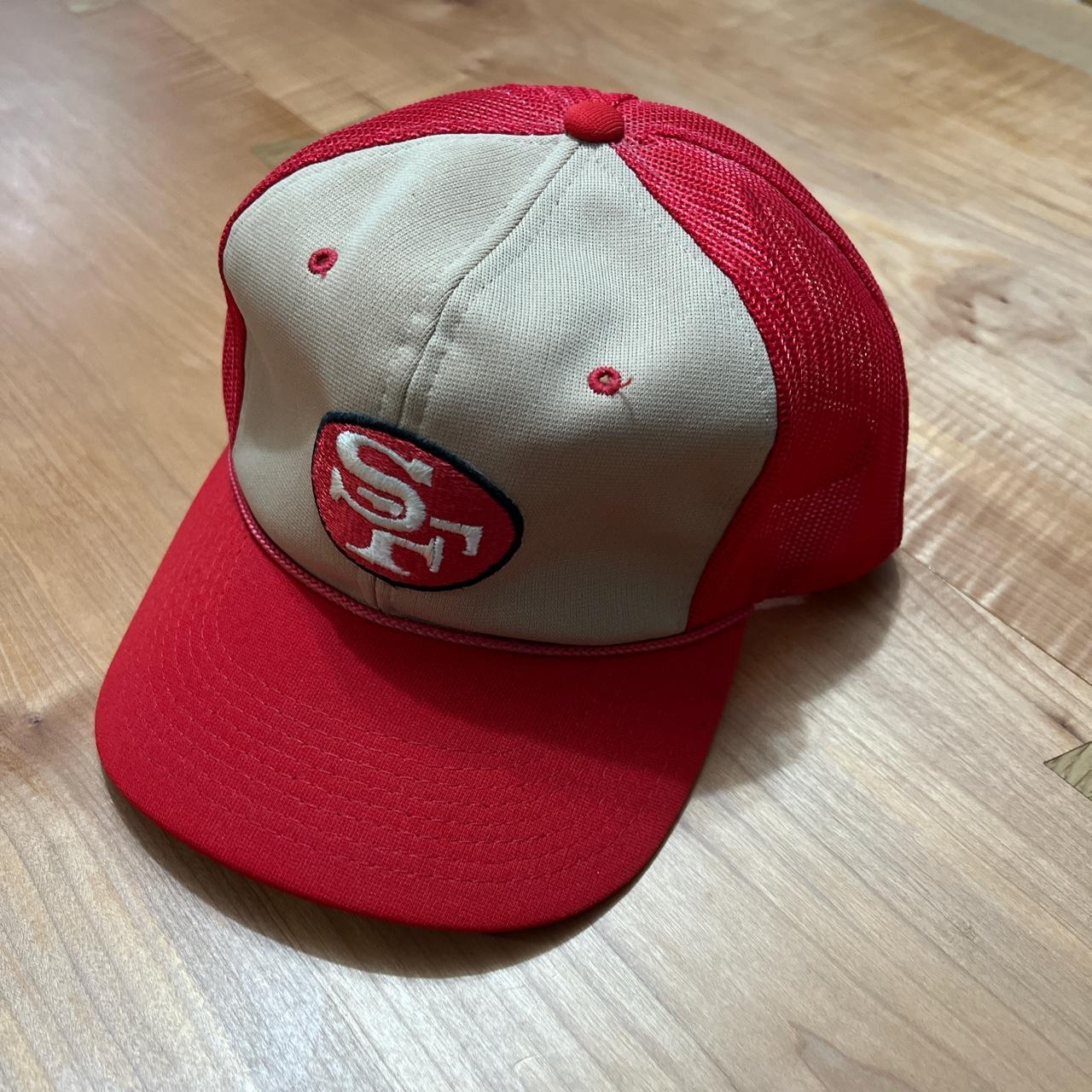 Vintage 90s San Francisco 49ers mesh SnapBack... - Depop