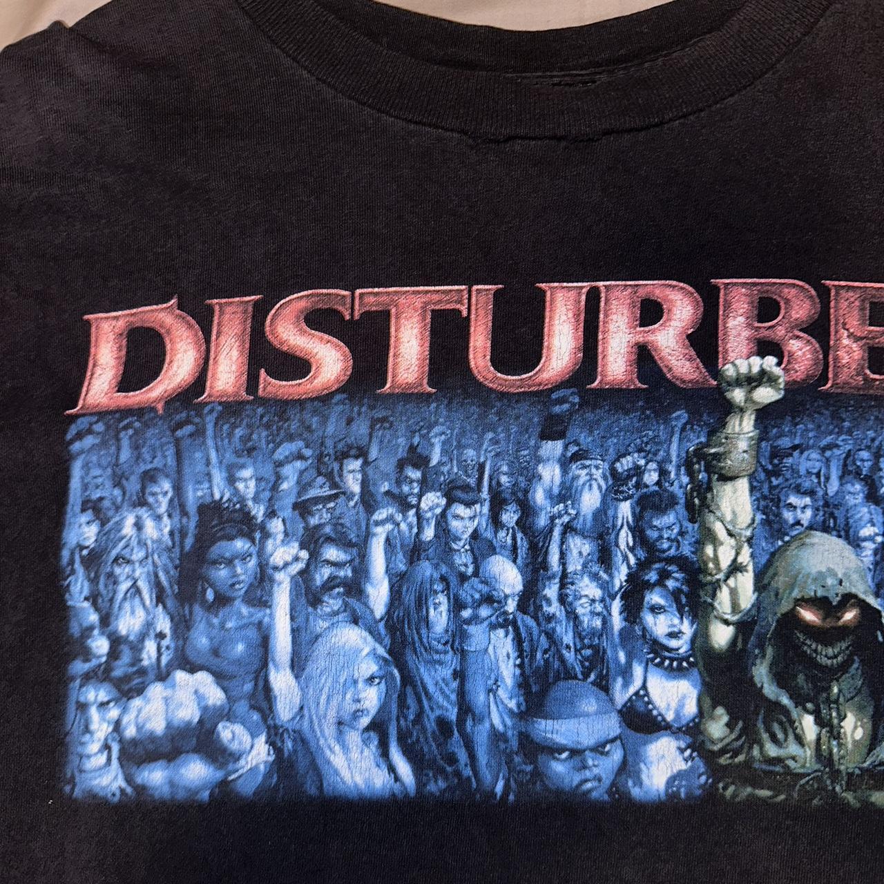 DISTURBED 90s Tシャツ XL Disturbed band 90s Reprint Short sleeve T shirt Men Women