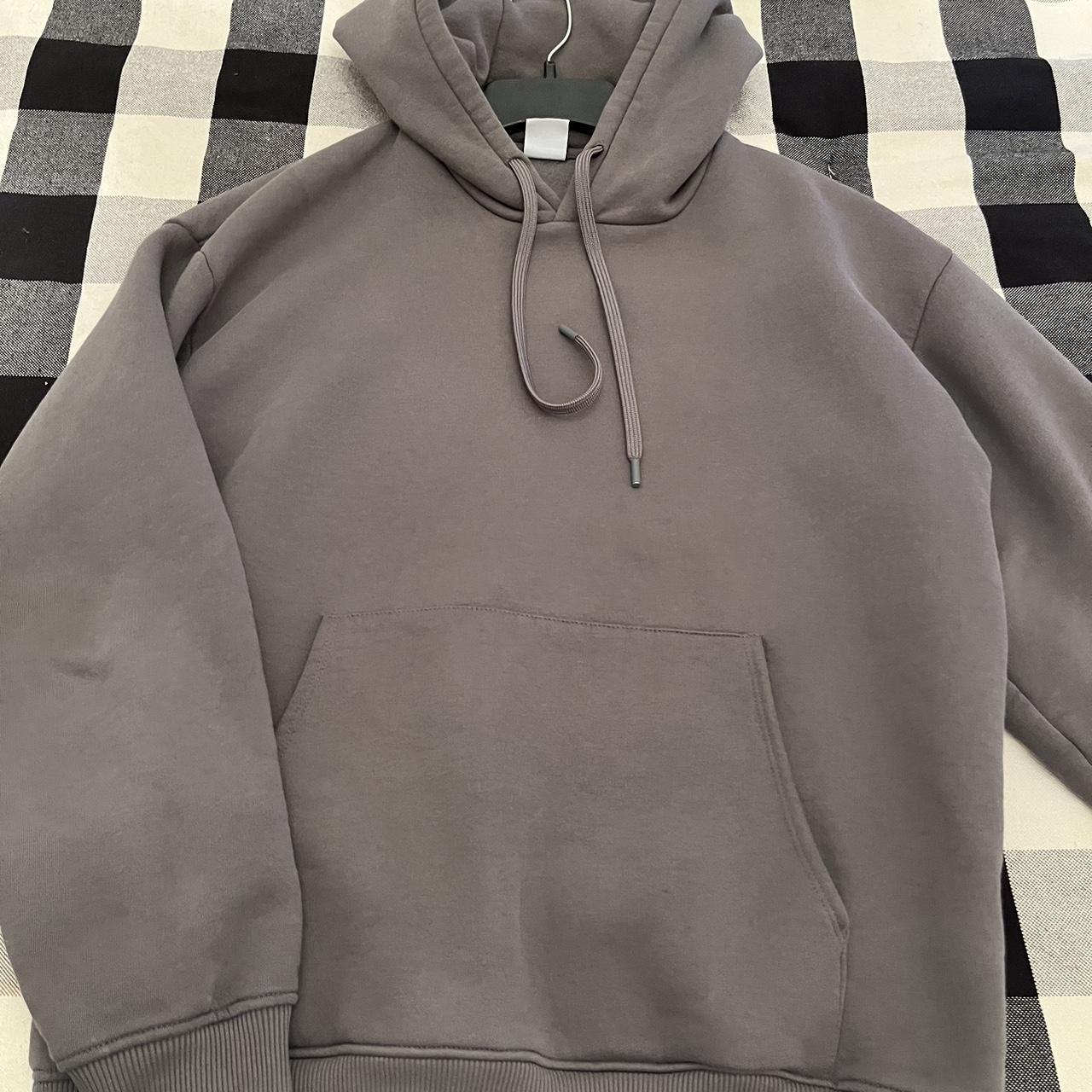 Zara Men's Grey Hoodie Depop