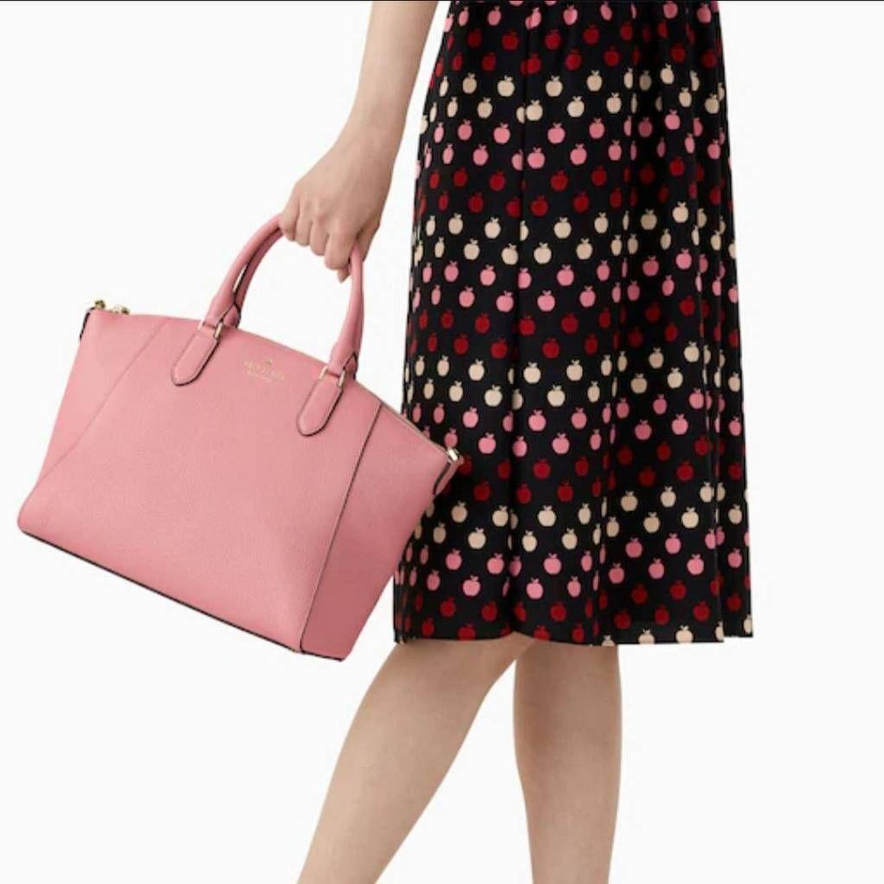 Kate Spade New York Women's Pink and Gold Bag | Depop