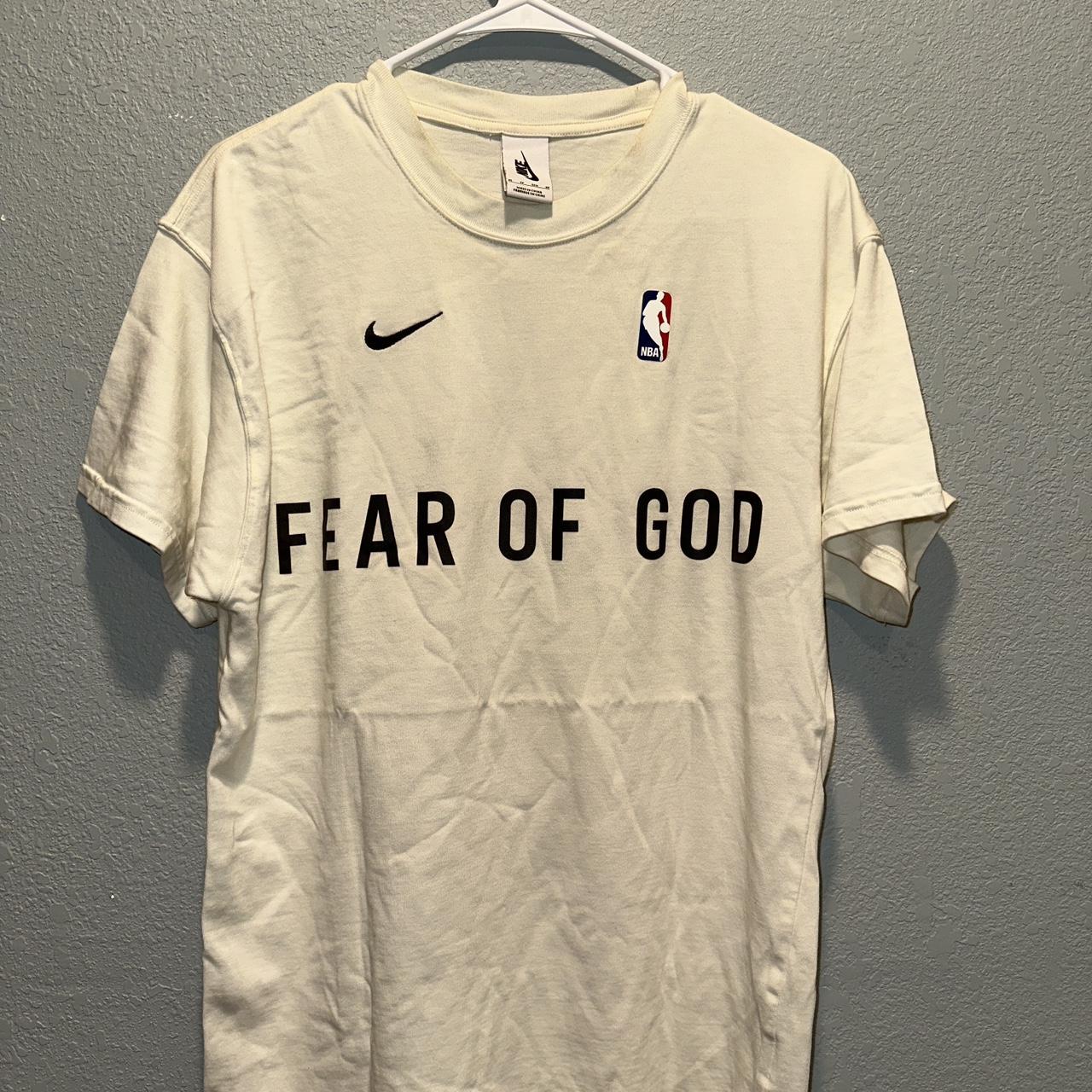 Nike Fear of God Tee Cream #nike #fearofgod | Depop