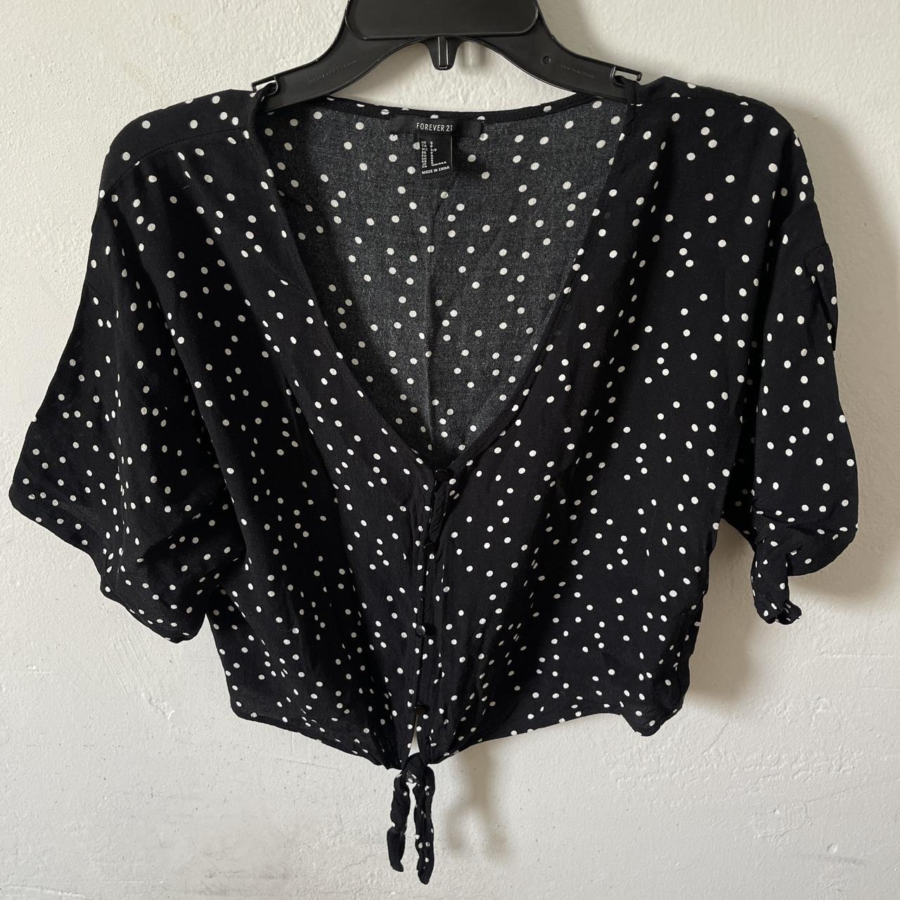 Black and white polka dot sweater forever outlet 21