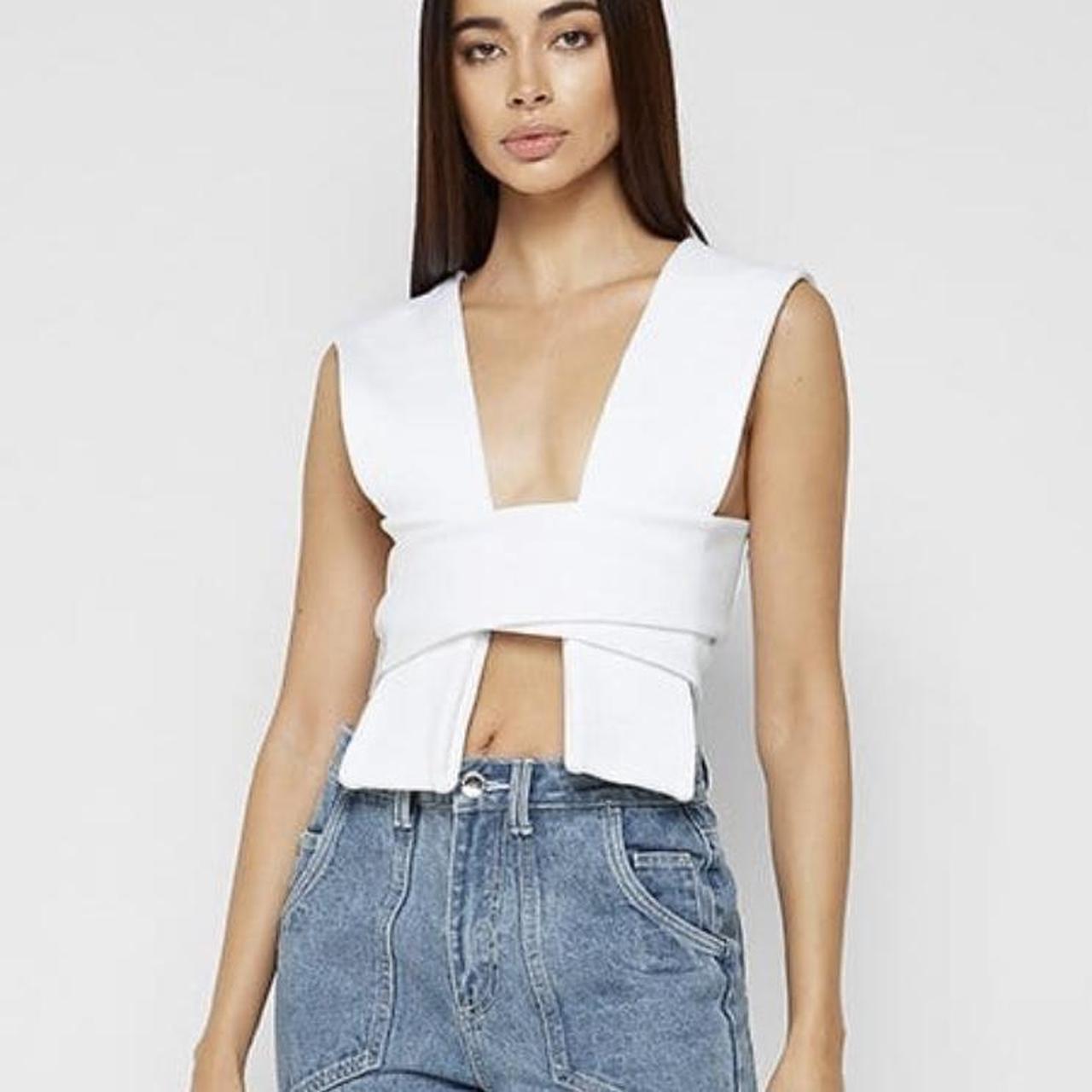 Maniere De Voir multi way crop top , PAY THEOUGH