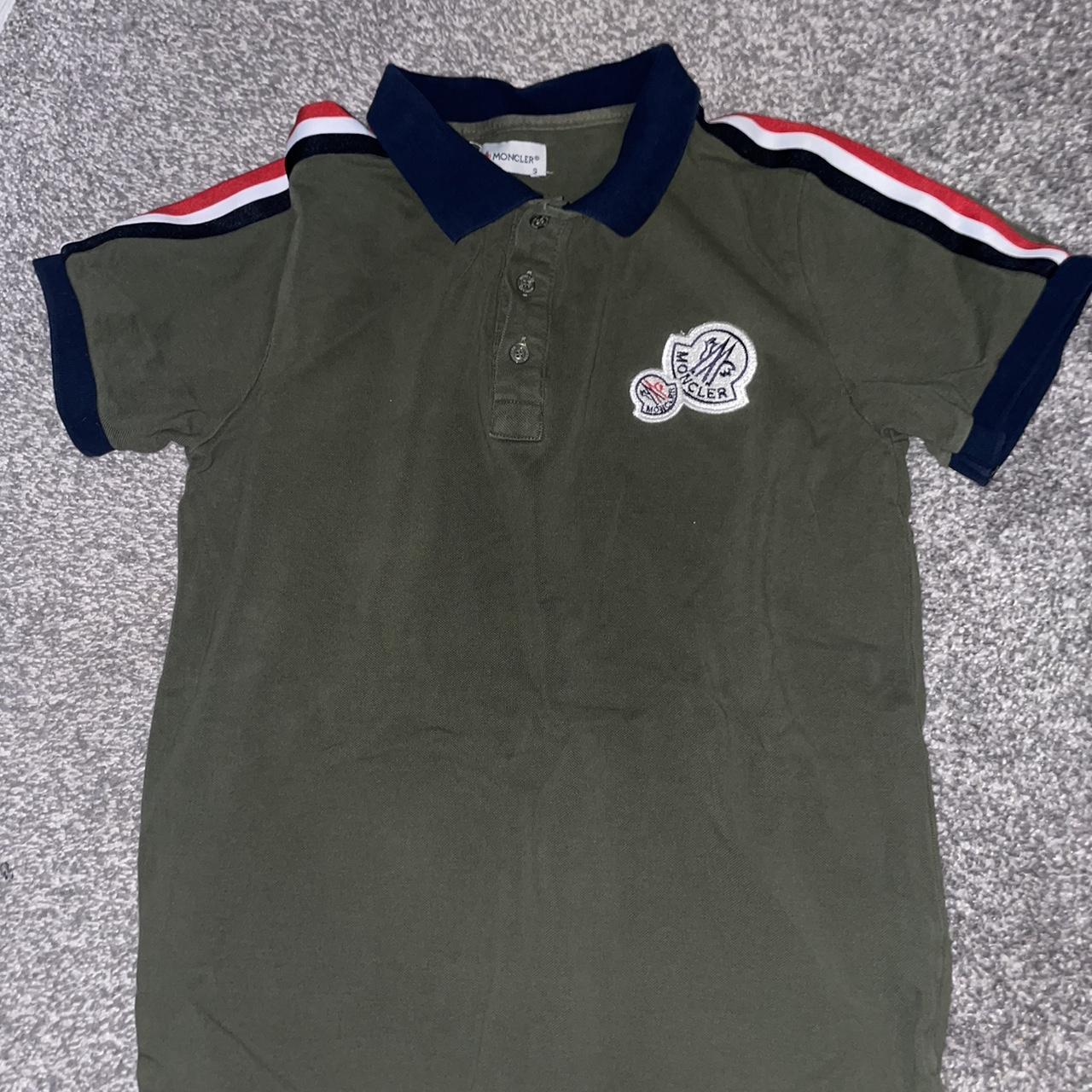 Khaki deals moncler polo