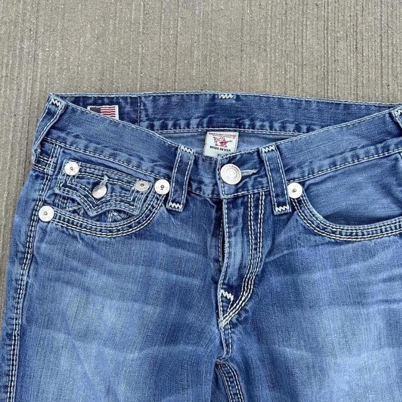 Vintage Truey Jeans Made in USA Pocket Flap Thick... - Depop