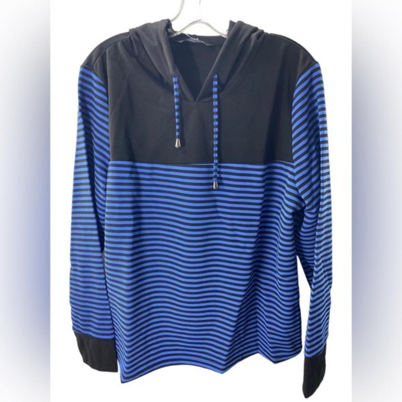 NWT Zeagoo Women Striped Long Sleeve Pullover Hoodie... - Depop