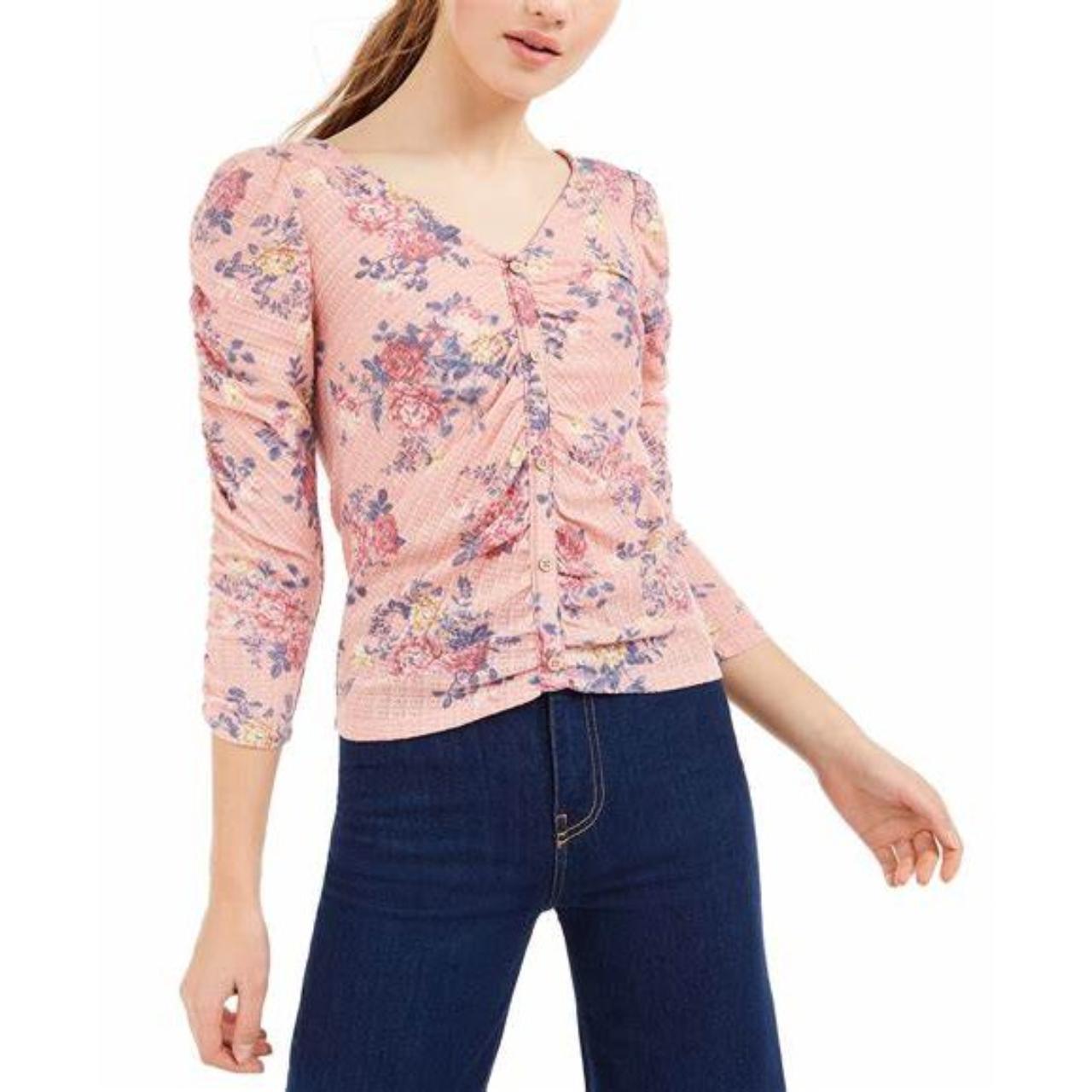 NWT Girl's Crave Fame Floral Top... Depop