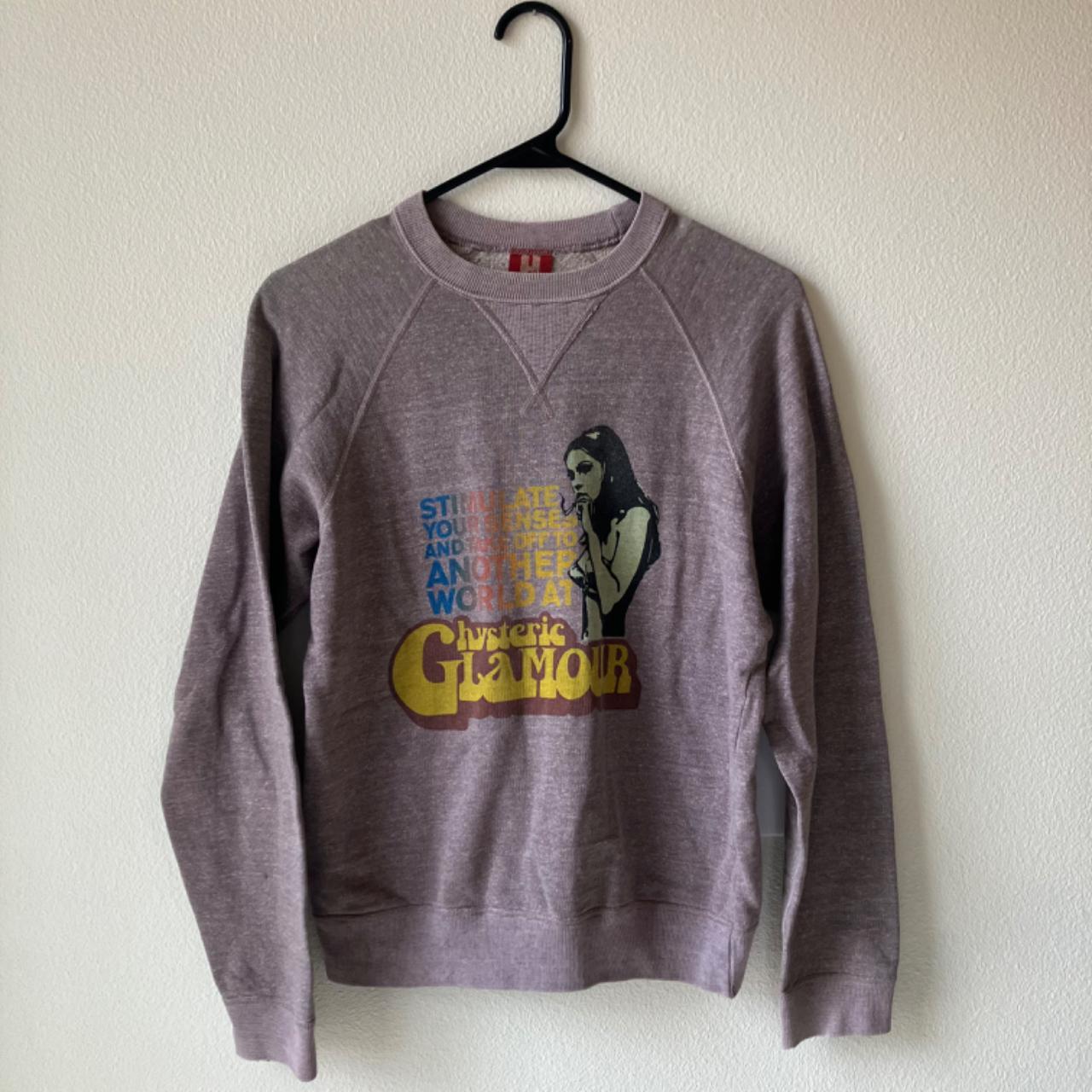 Hysteric glamour lavender heather crewneck smoking...