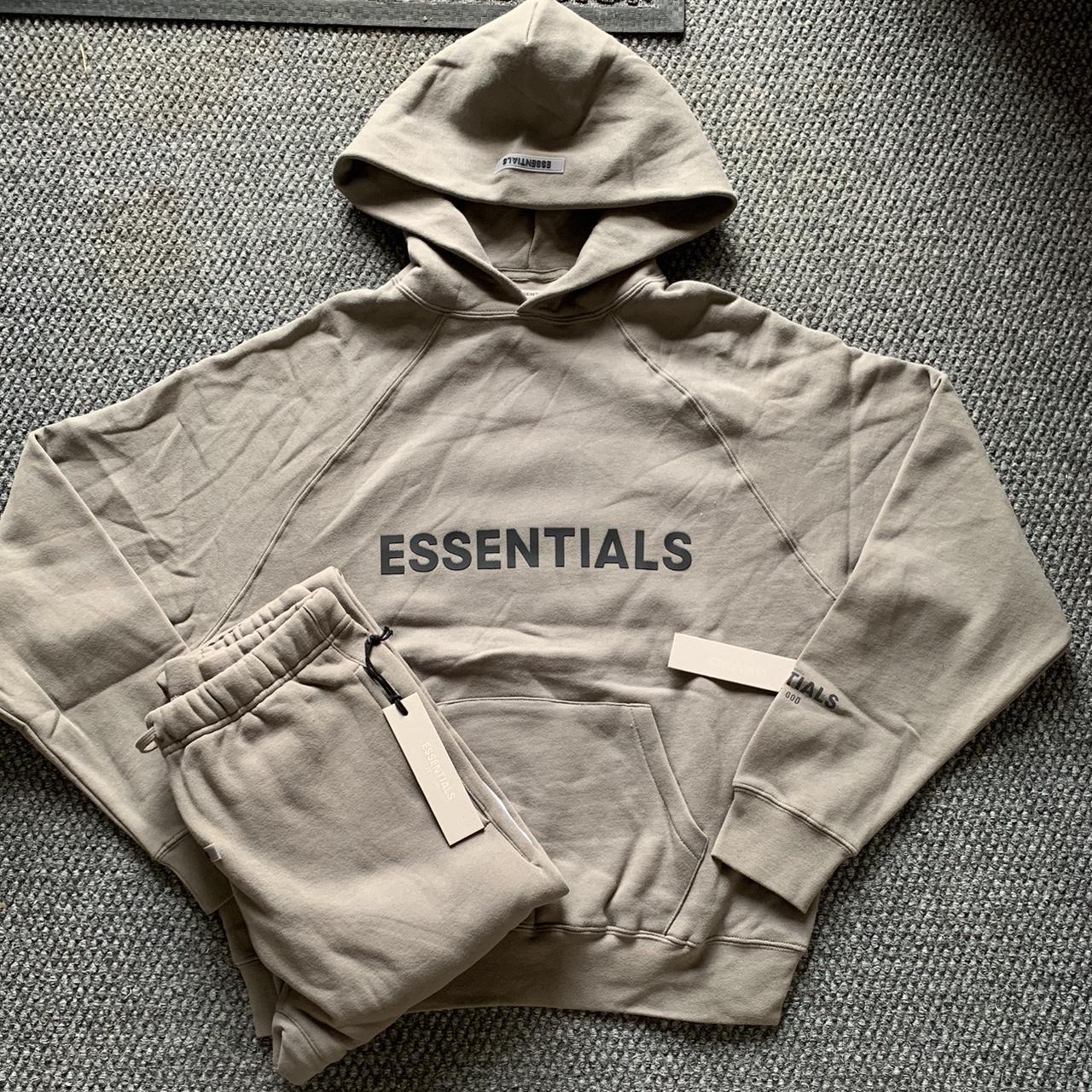 Brand New Black Essentials Fear Of God Tracksuit... - Depop