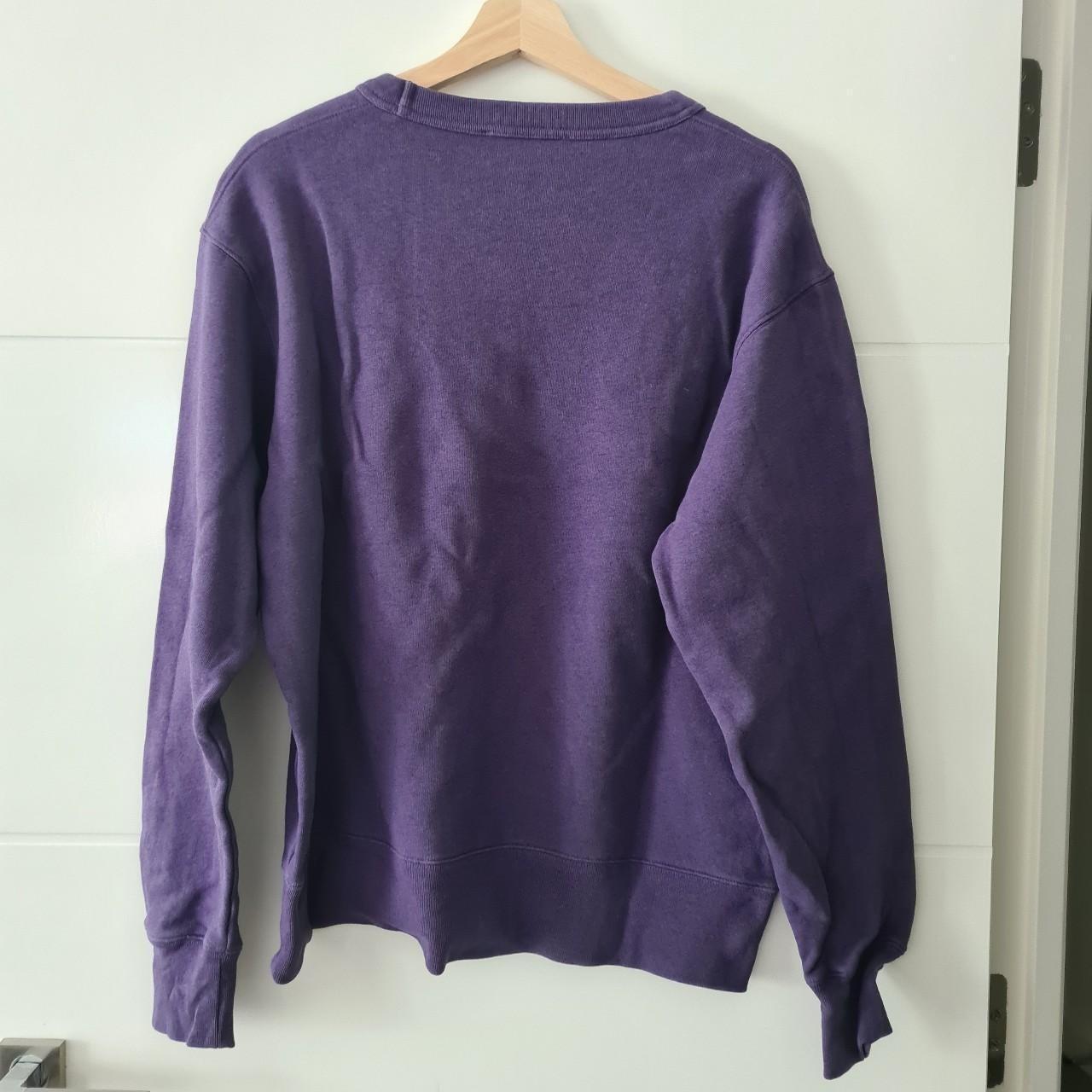 Acne Studio Classic Purple Face Crew Sweat Size:... - Depop