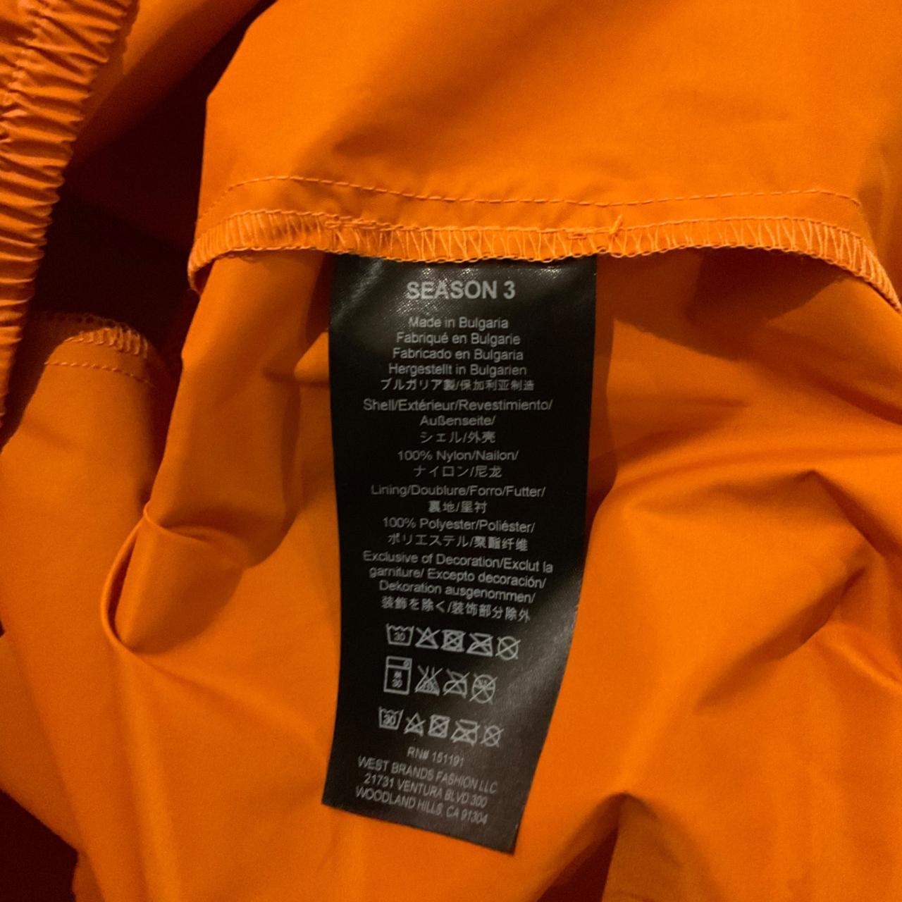 NWT Yeezy Men SizeM SEASON 3 PACKABLE orange... - Depop