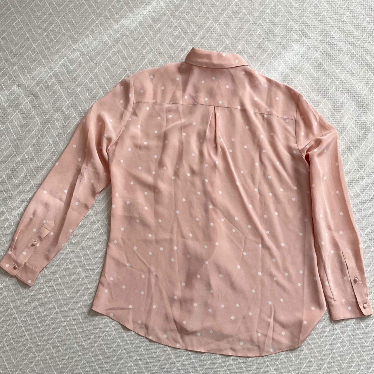 NWT Sezane silk Florence Shirt Pea Powder pink | Depop