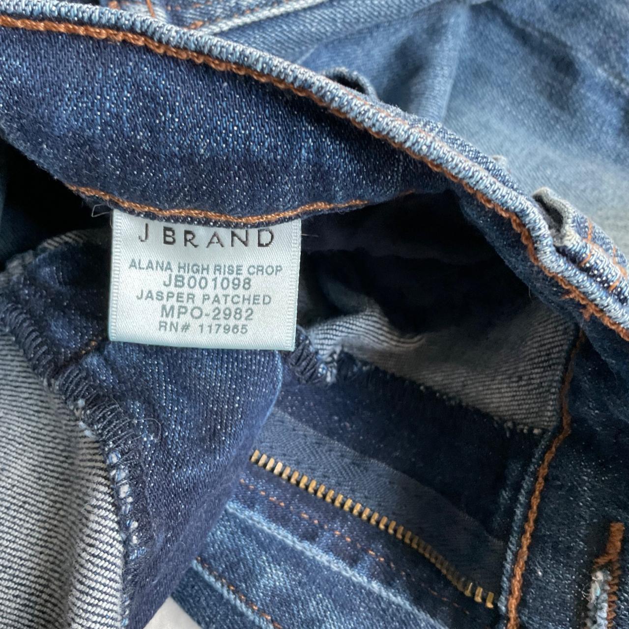 J brand ALANA high rise crop jeans Skinny Dark Denim - Depop