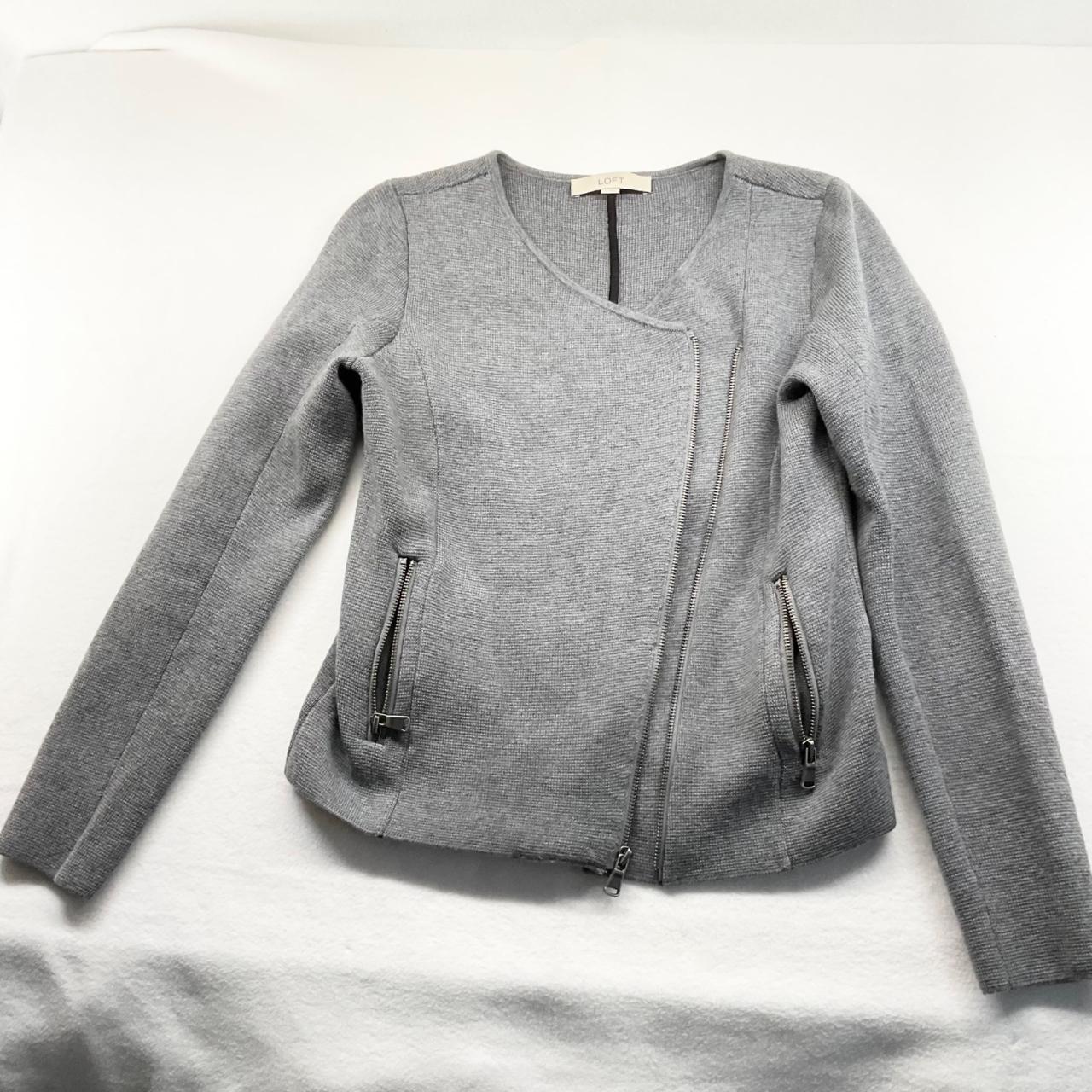 Loft gray cheap cardigan