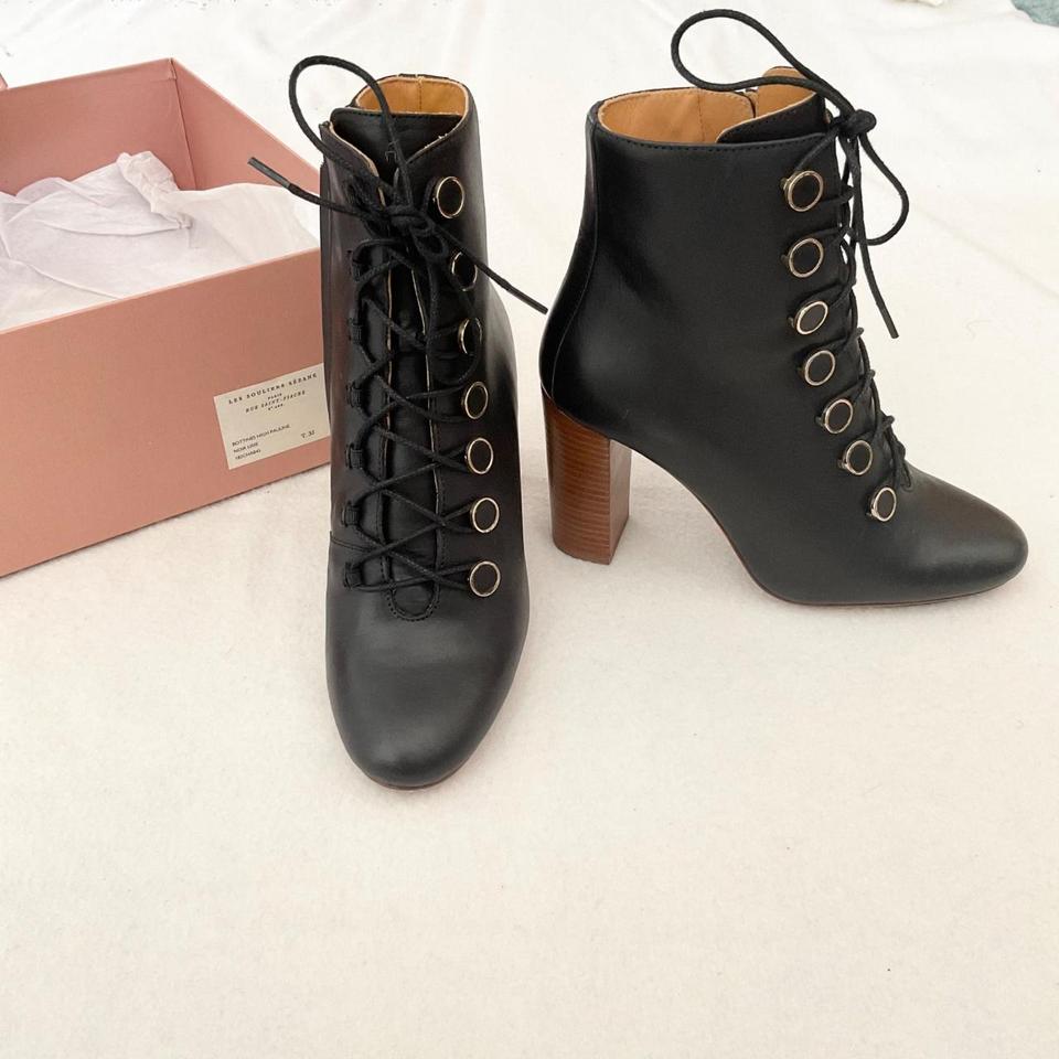 Sezane lace hotsell up boots