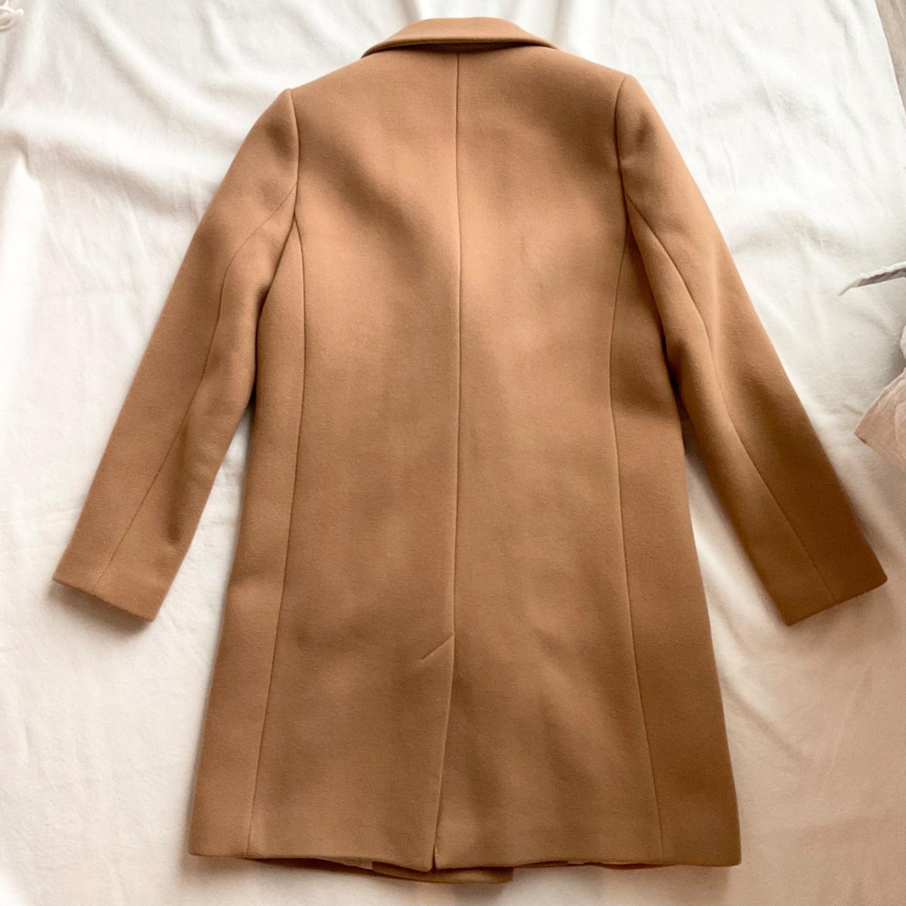 Sezane MANTEAU JOHNSON coat wool brown camel SZ36 Depop