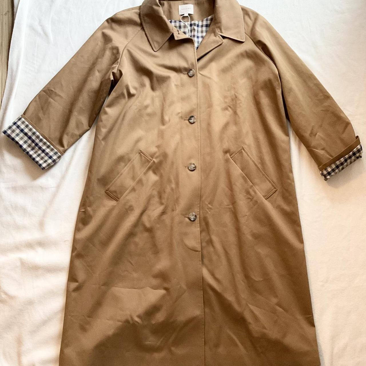 NWOT Sezane CLYDE TRENCH COAT camel brown