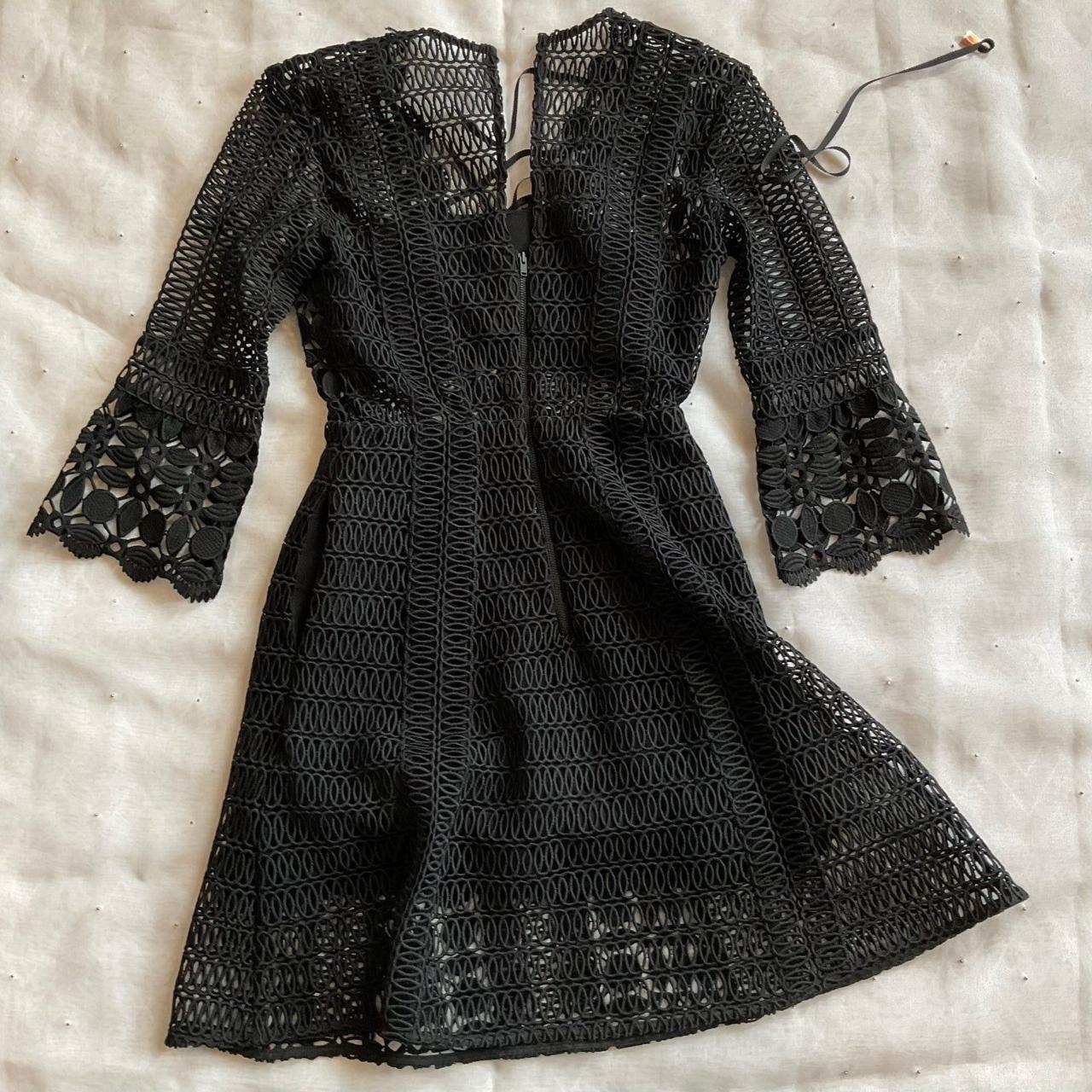 Self-Portrait A offers Line Lace Up mini Dress black SZ 4 Rt550