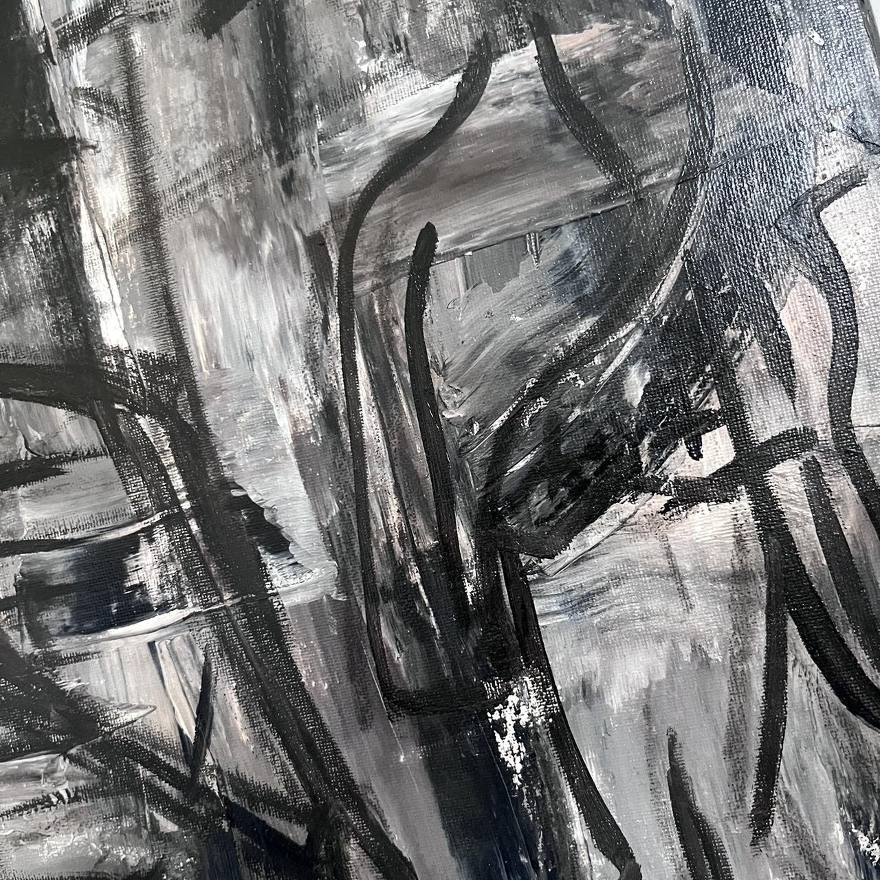 Black and Grey Paintings | Depop