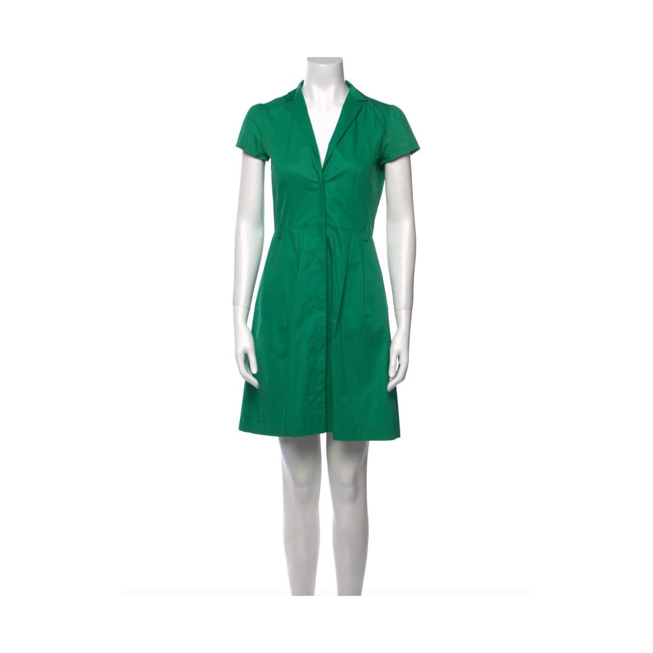 Theory Women's Green Dress | Depop