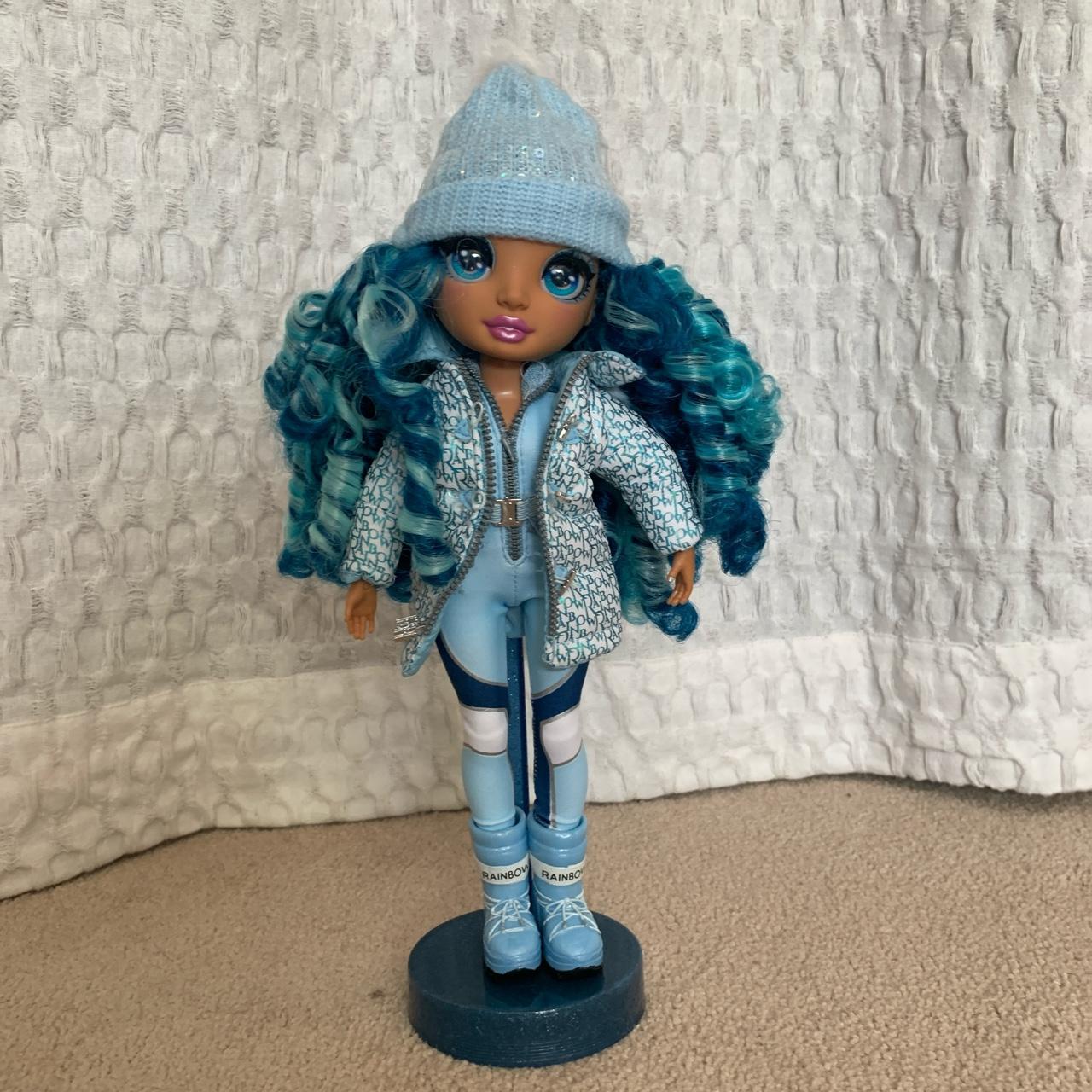 Complete set blue rainbow high doll winter collection - Depop