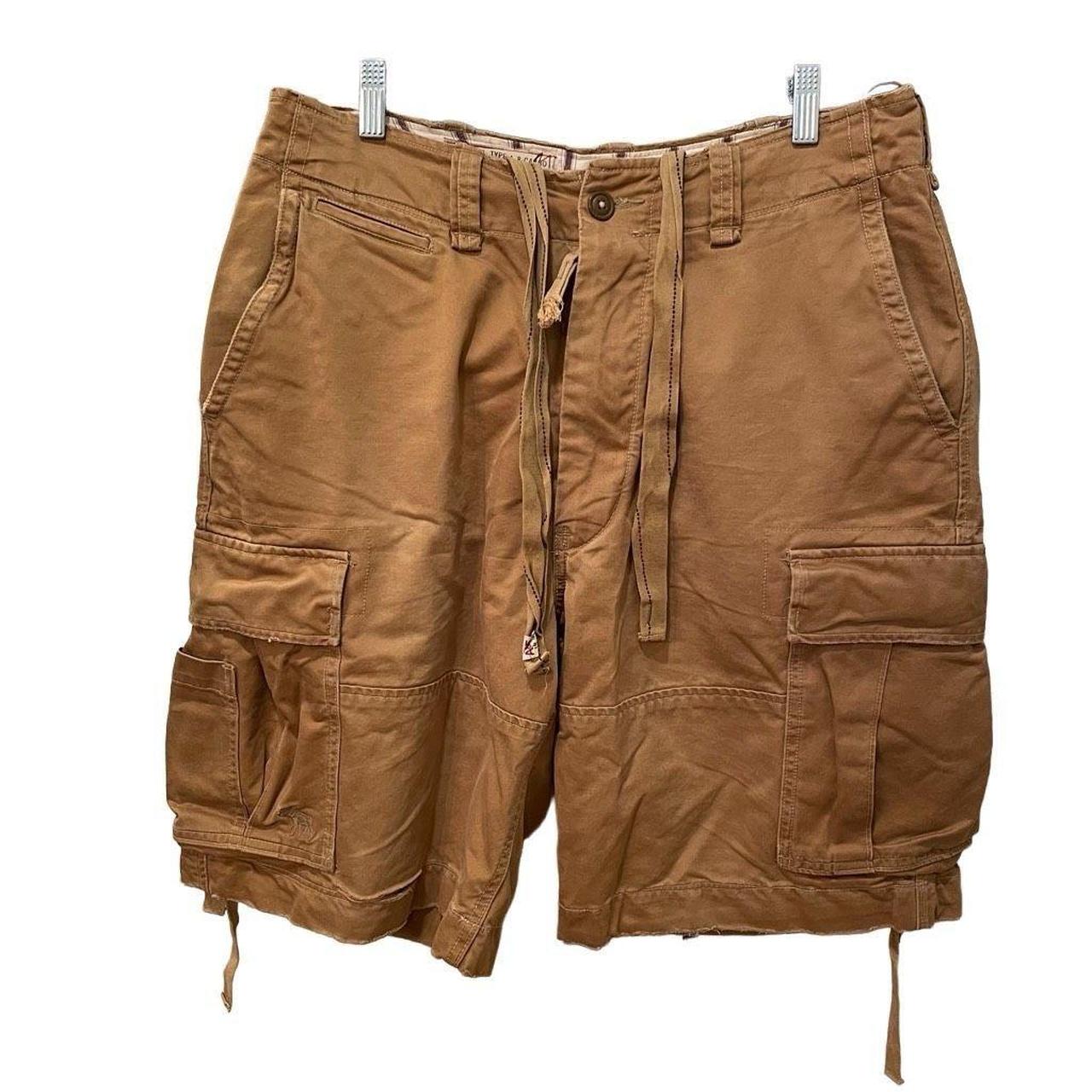 Men Abercrombie vintage factory cargo short 32