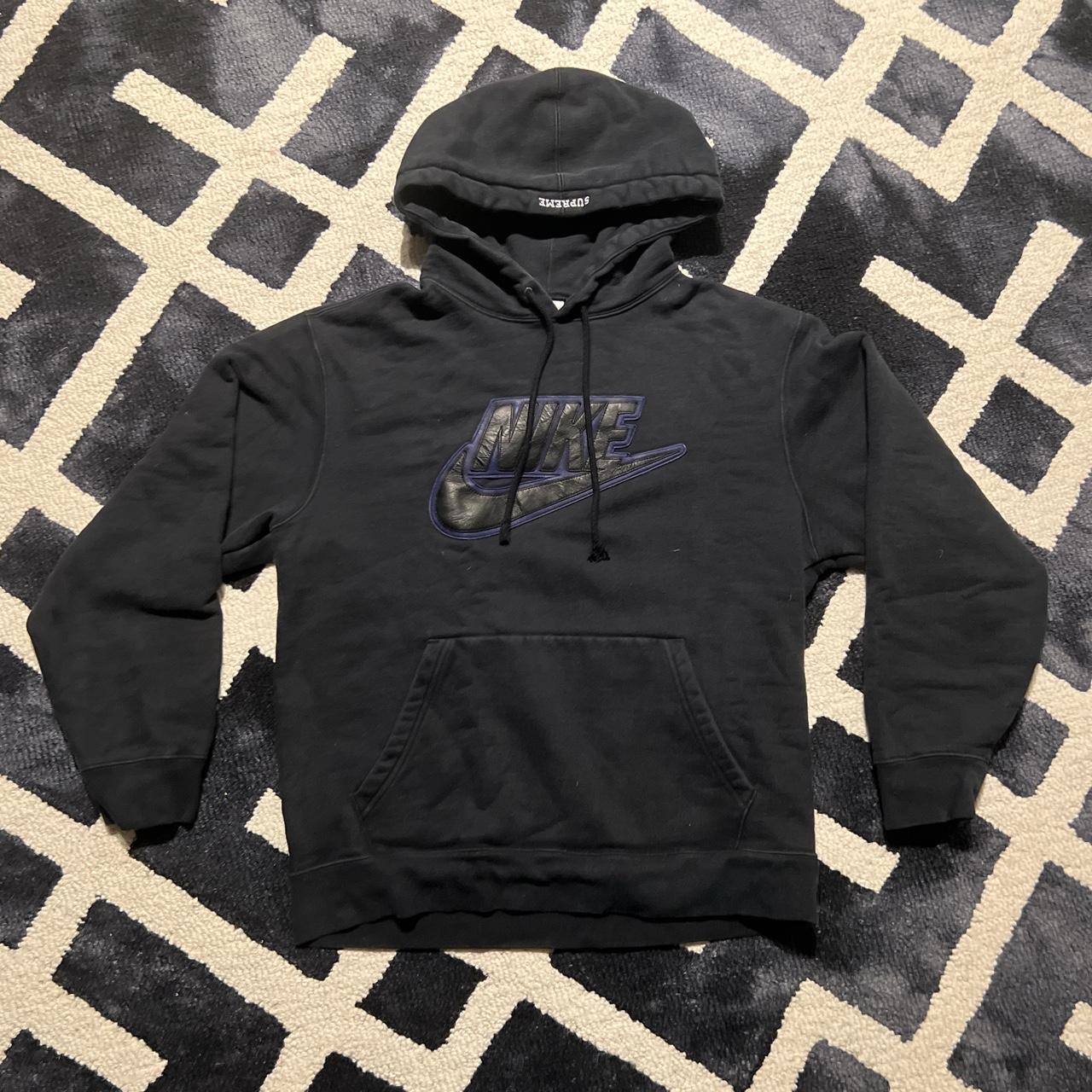 supremeXnike black hoodie, new, authentic. Real... - Depop